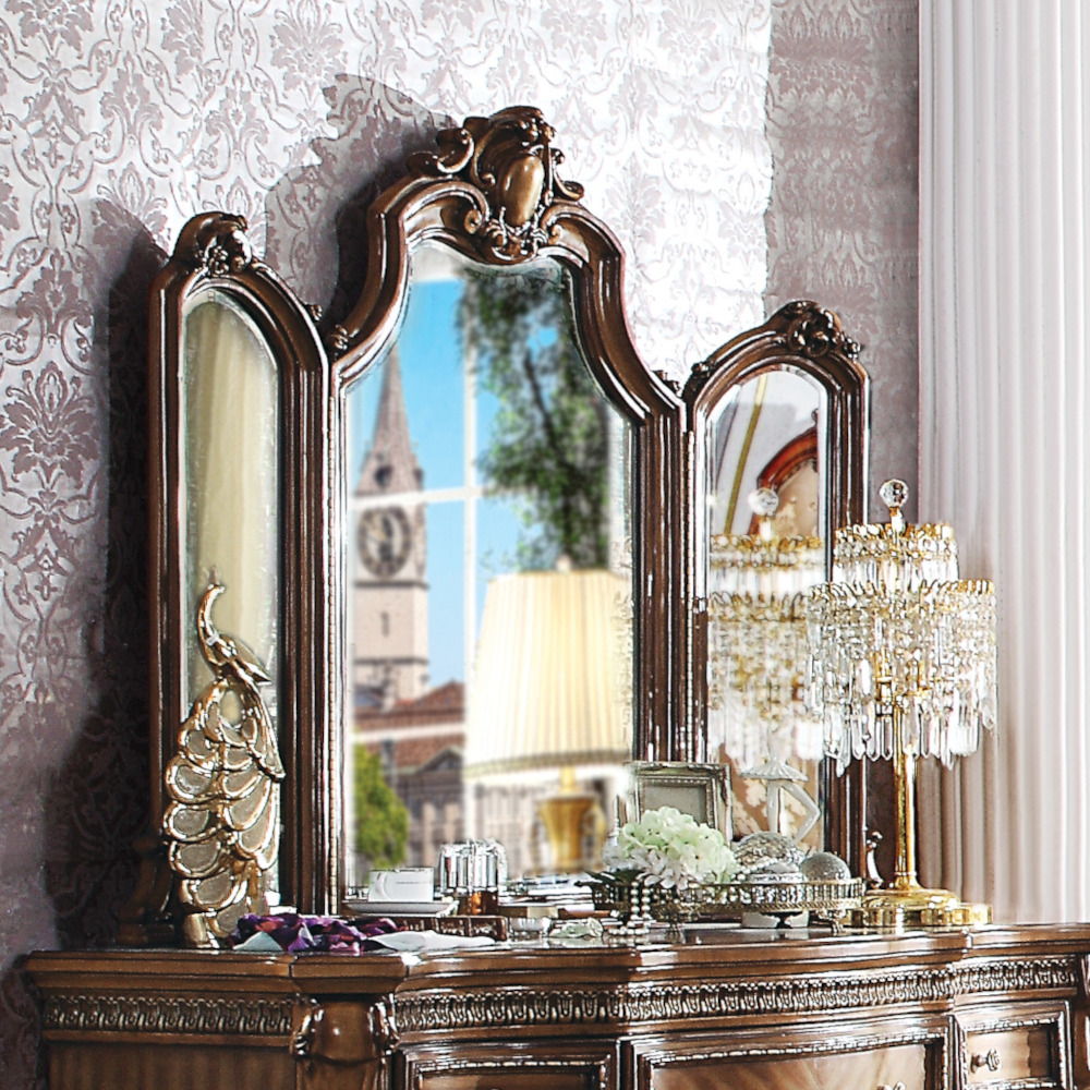 Picardy - Mirror - Honey Oak, light brown