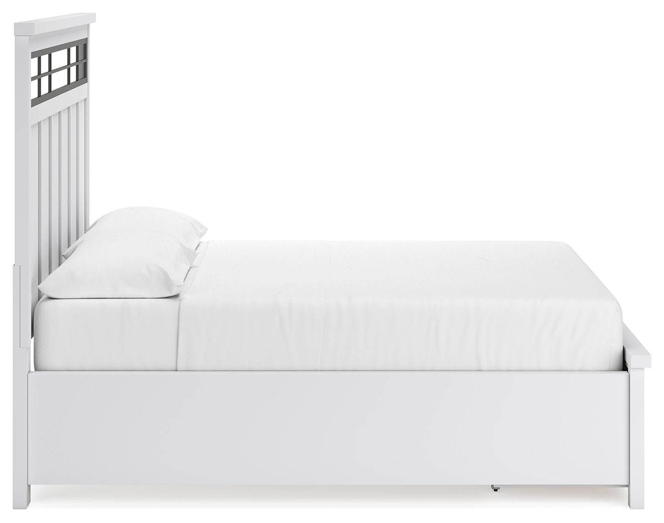 Ashley Furniture Ashbryn - California King Panel Storage Bed - White / Natural - Image 8