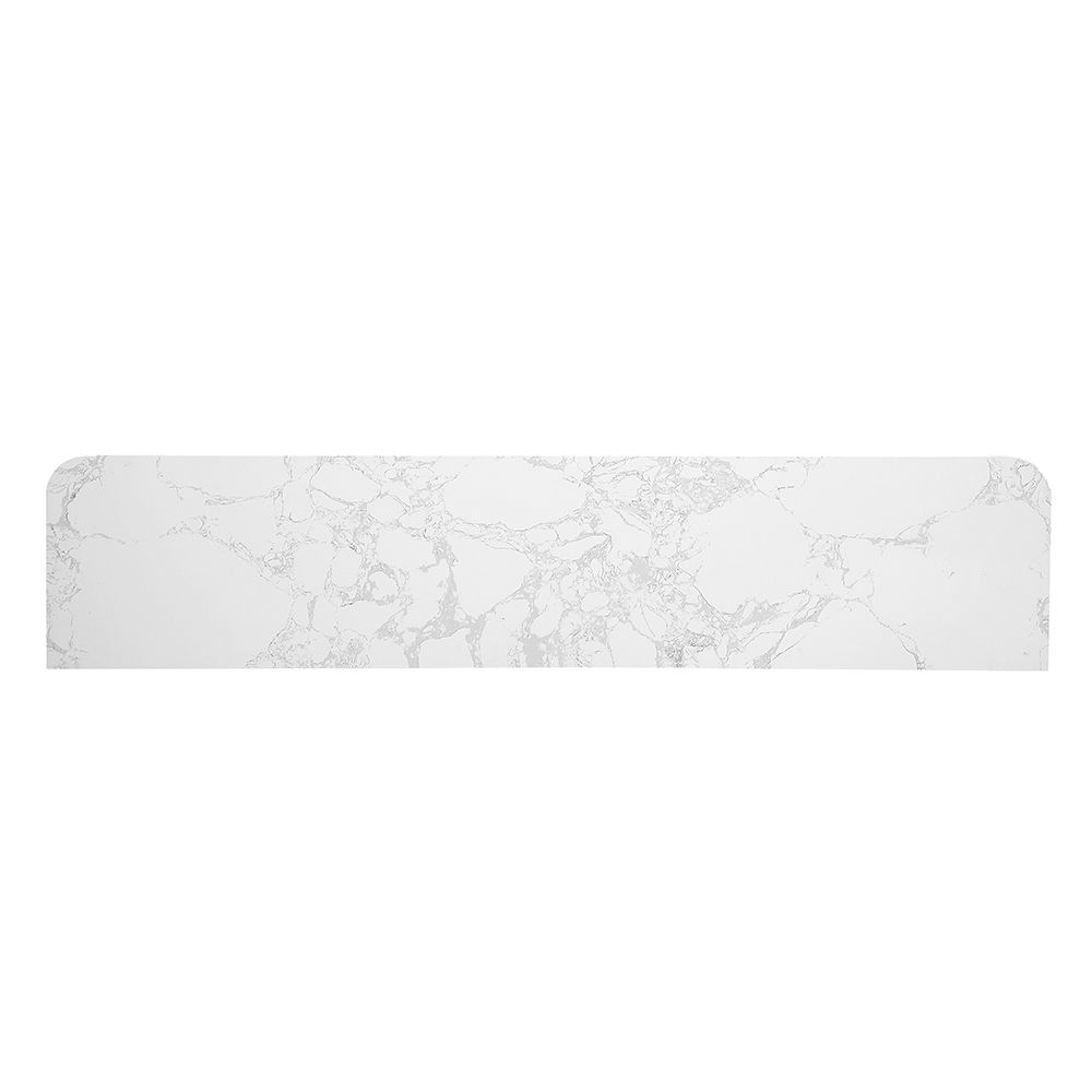 Clayten - Server With Marble Top & Fireplace - White & Espresso, dark brown, view 6