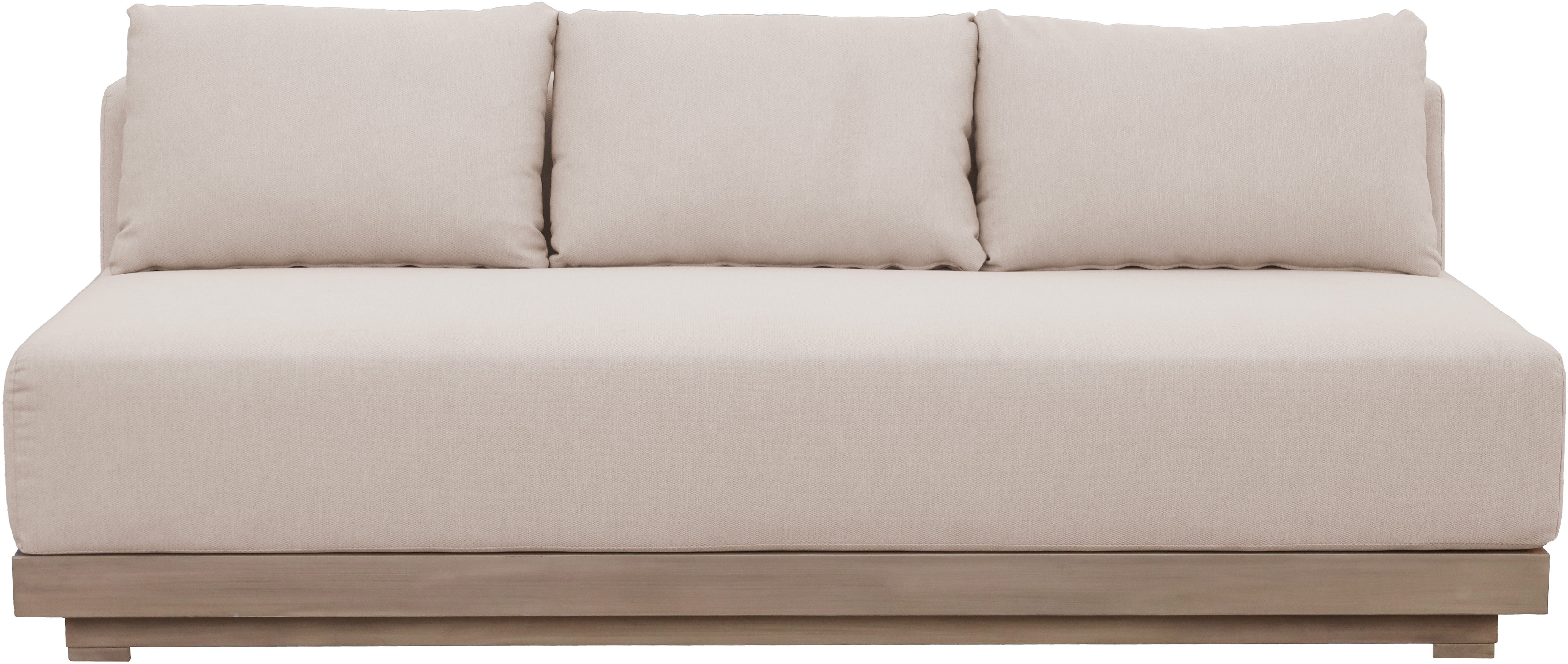 Solace - Olefin Performance Fabric Outdoor Patio Modular Sofa - Beige