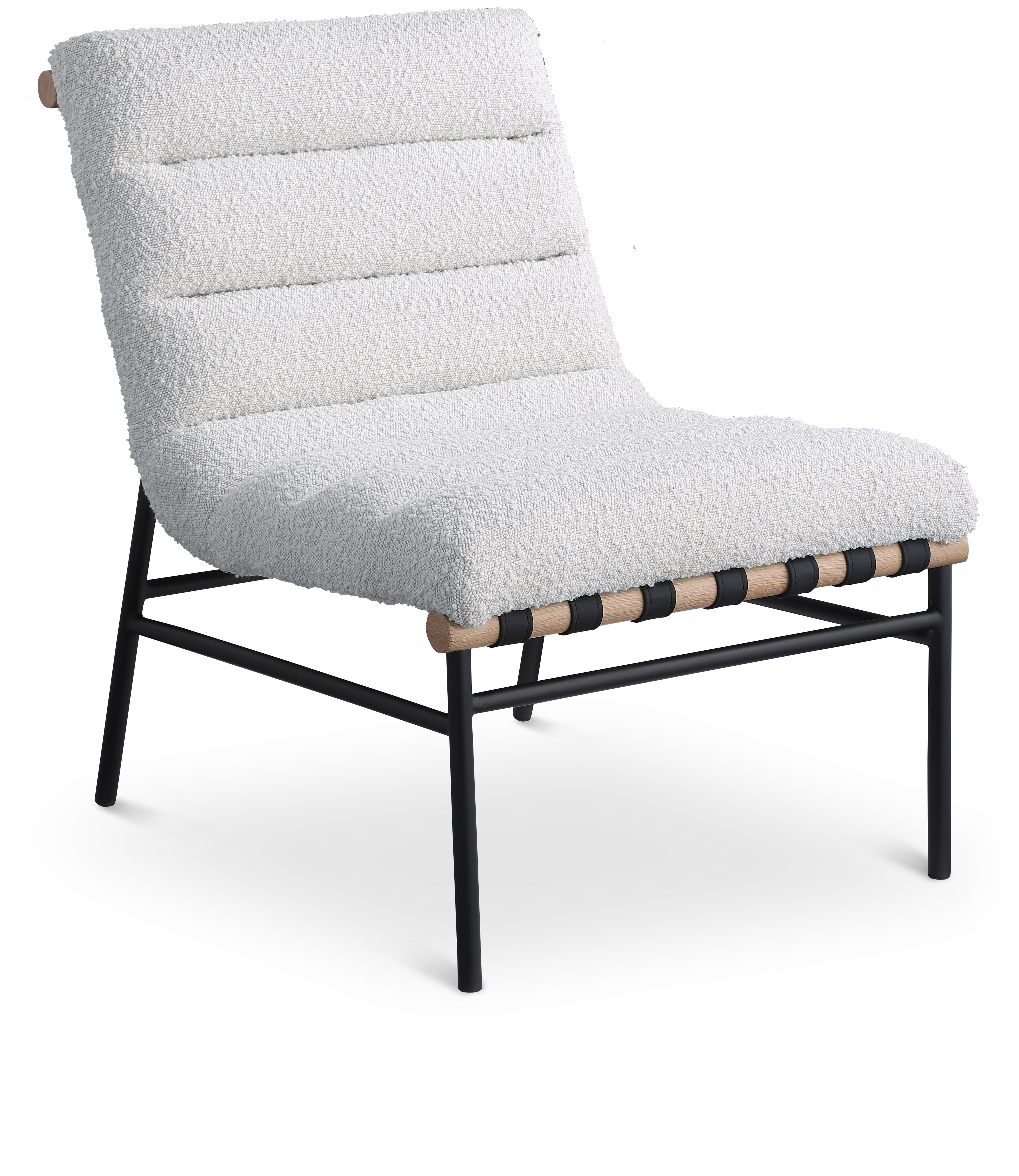 Burke - Fabric Accent Chair - Cream