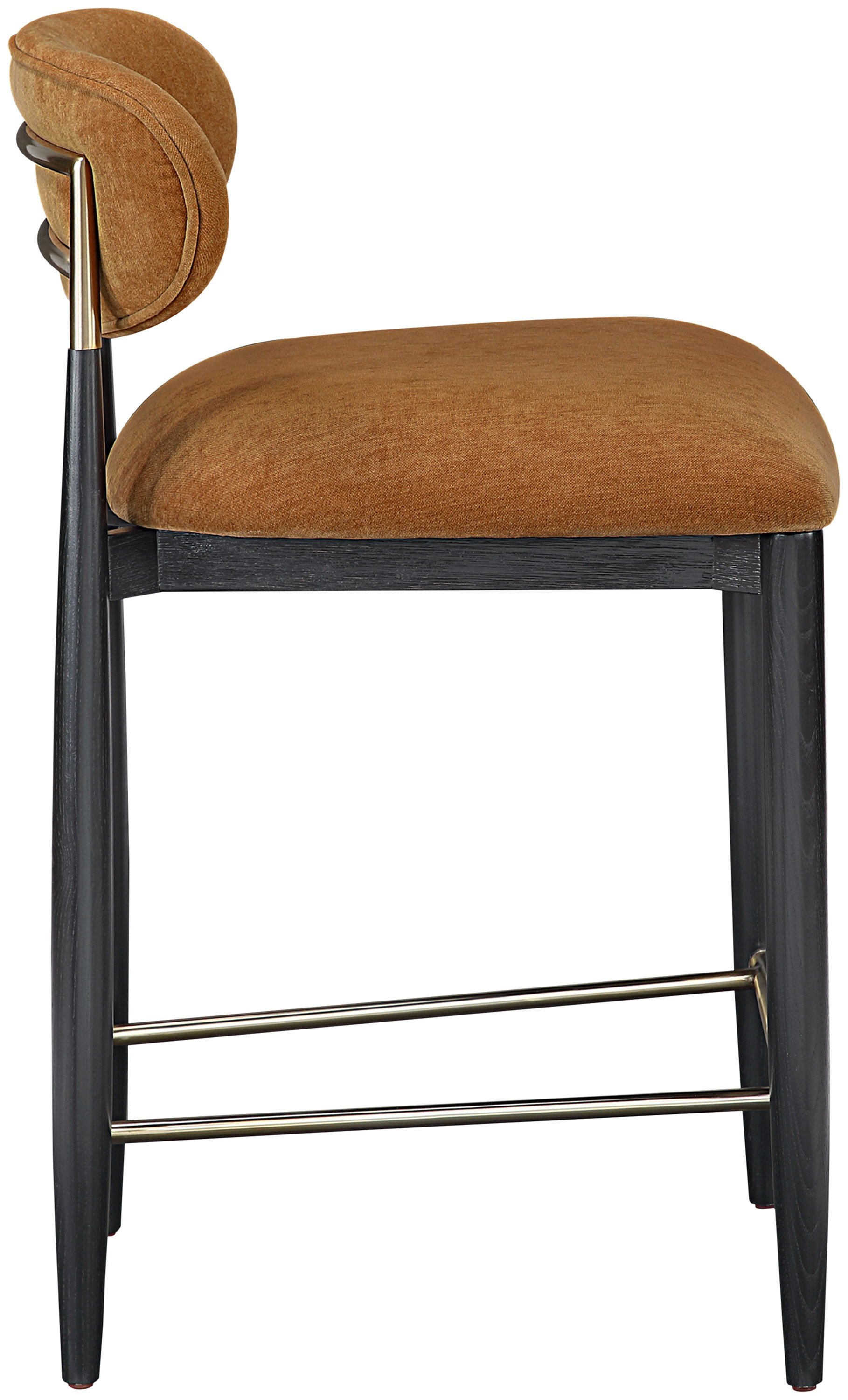 Riccio - Performance Fabric Stool - Cognac