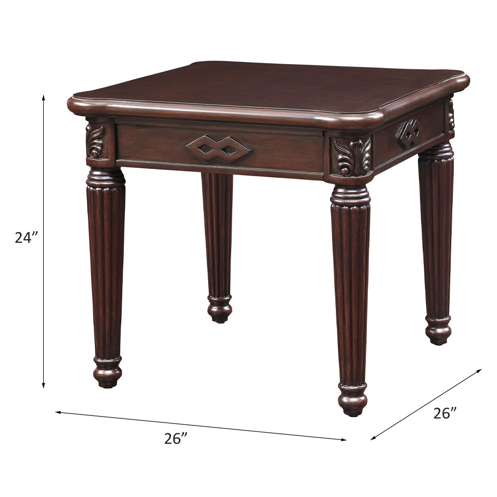 Chateau De Ville - End Table - Espresso, dark brown, view 3