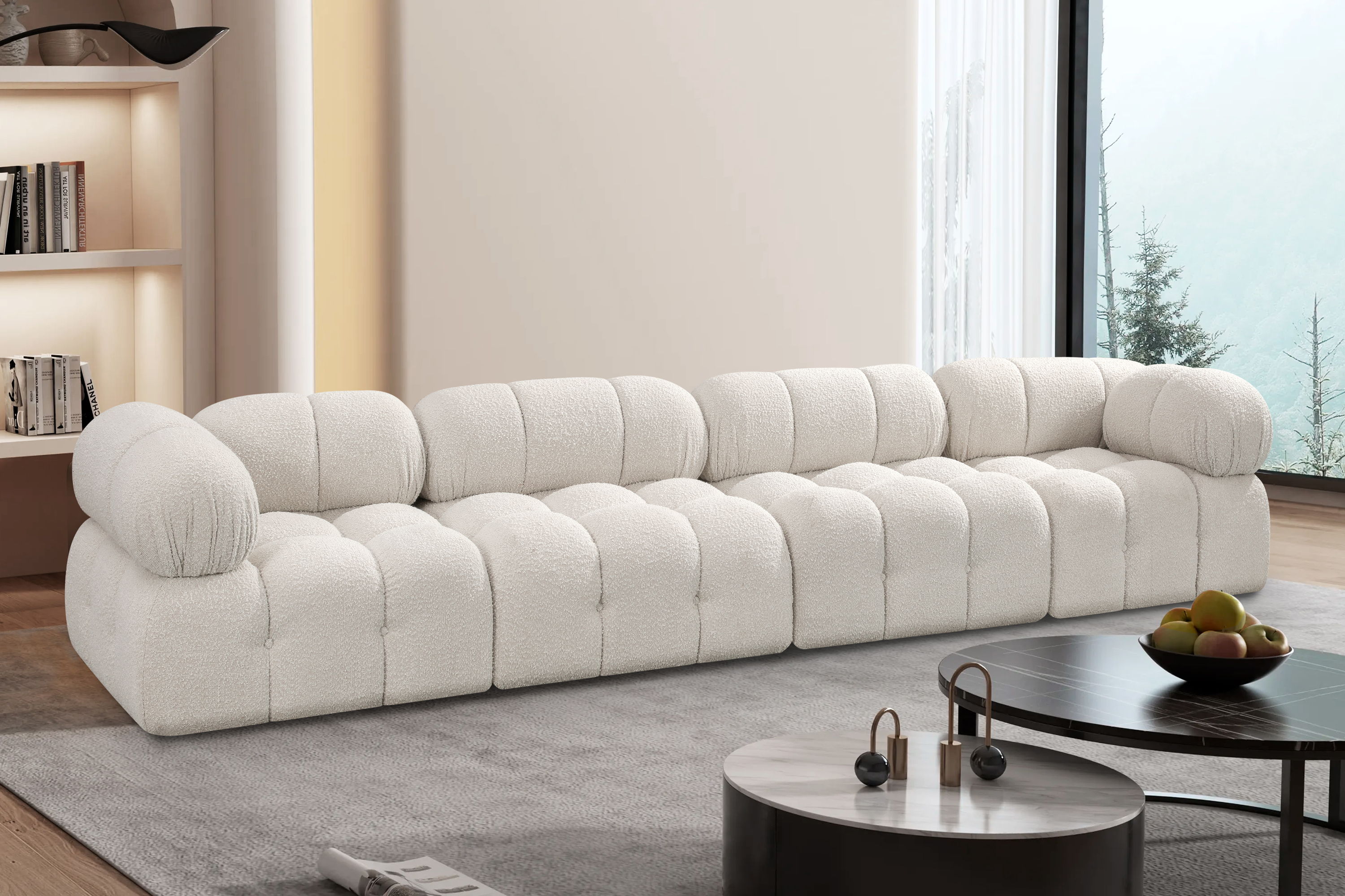 Ames - 4 Piece Modular Sofa - Cream