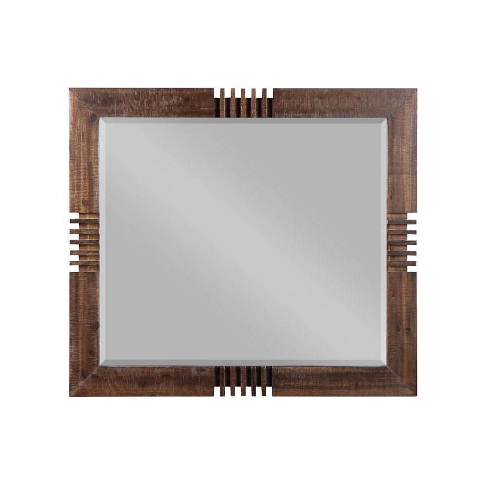 Andria - Mirror - Reclaimed Oak, light brown, view 2