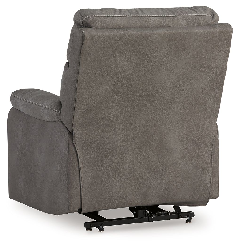 Ashley Furniture Next-Gen Durapella - Power Lift Recliner - Slate - Image 7