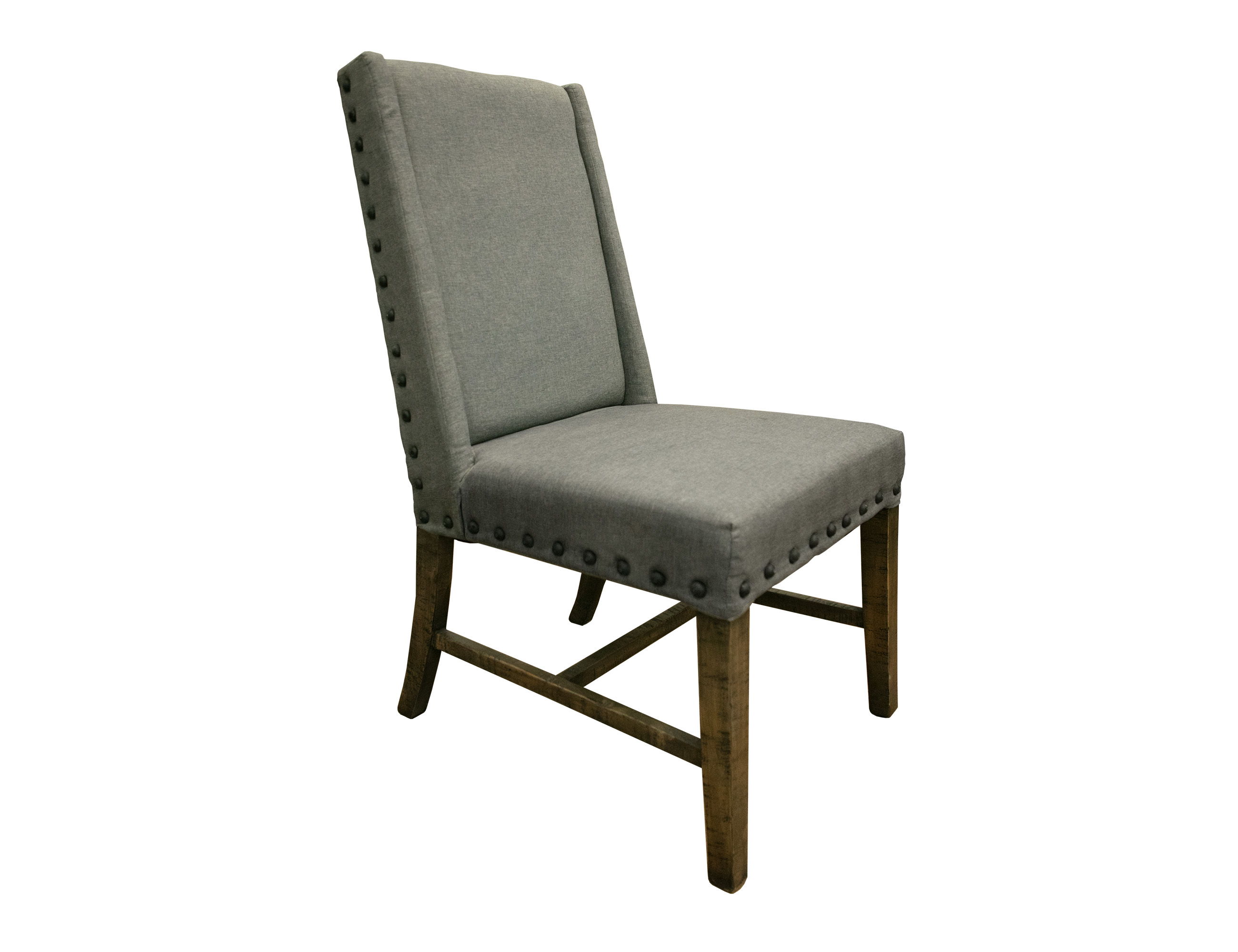 International Furniture Direct Loft Brown - Upholstered Chair (Set of 2) - Two Tone Gray / Brown
