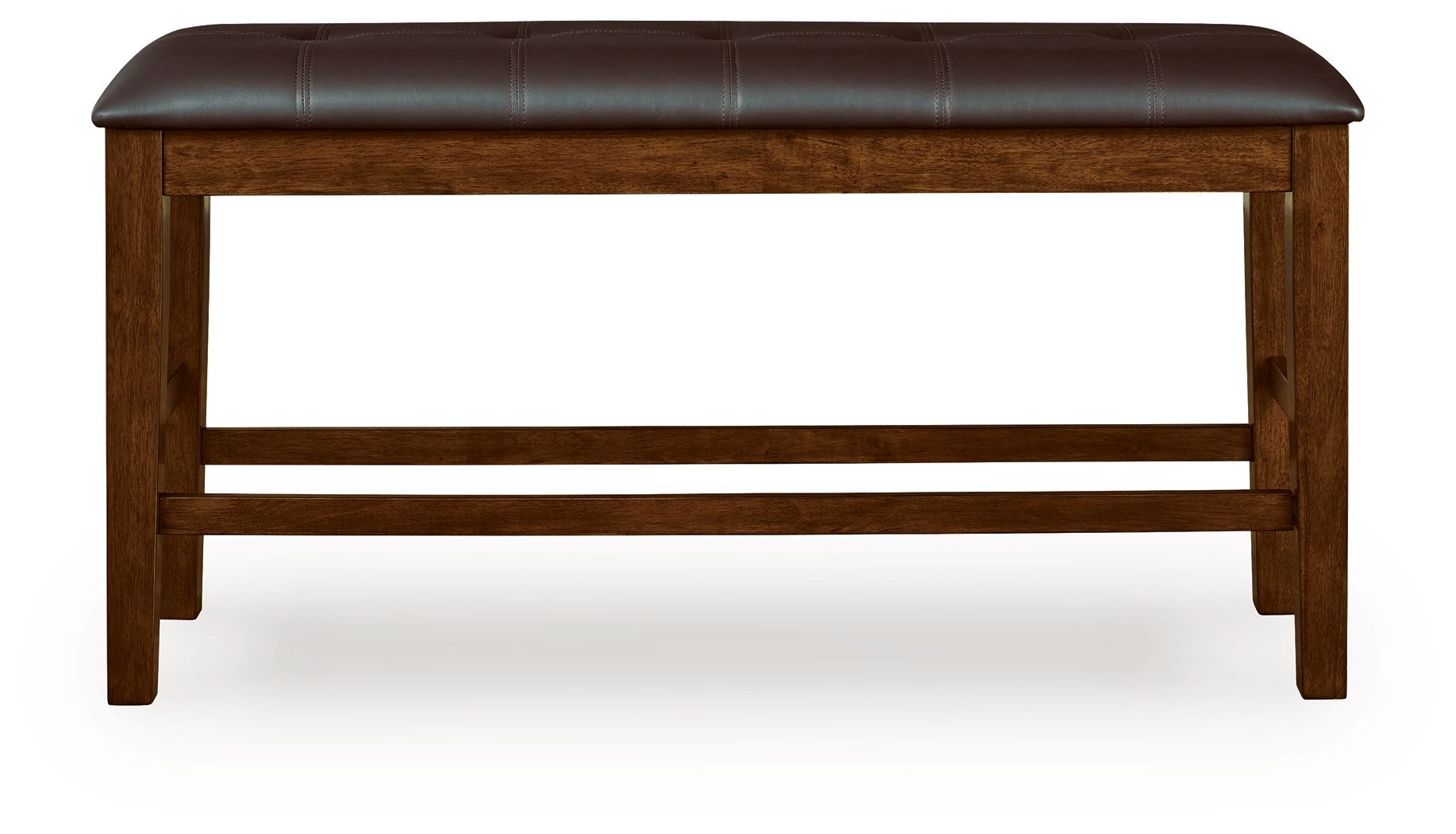 Ralene - Double Counter Height Upholstered Bench - Medium Brown