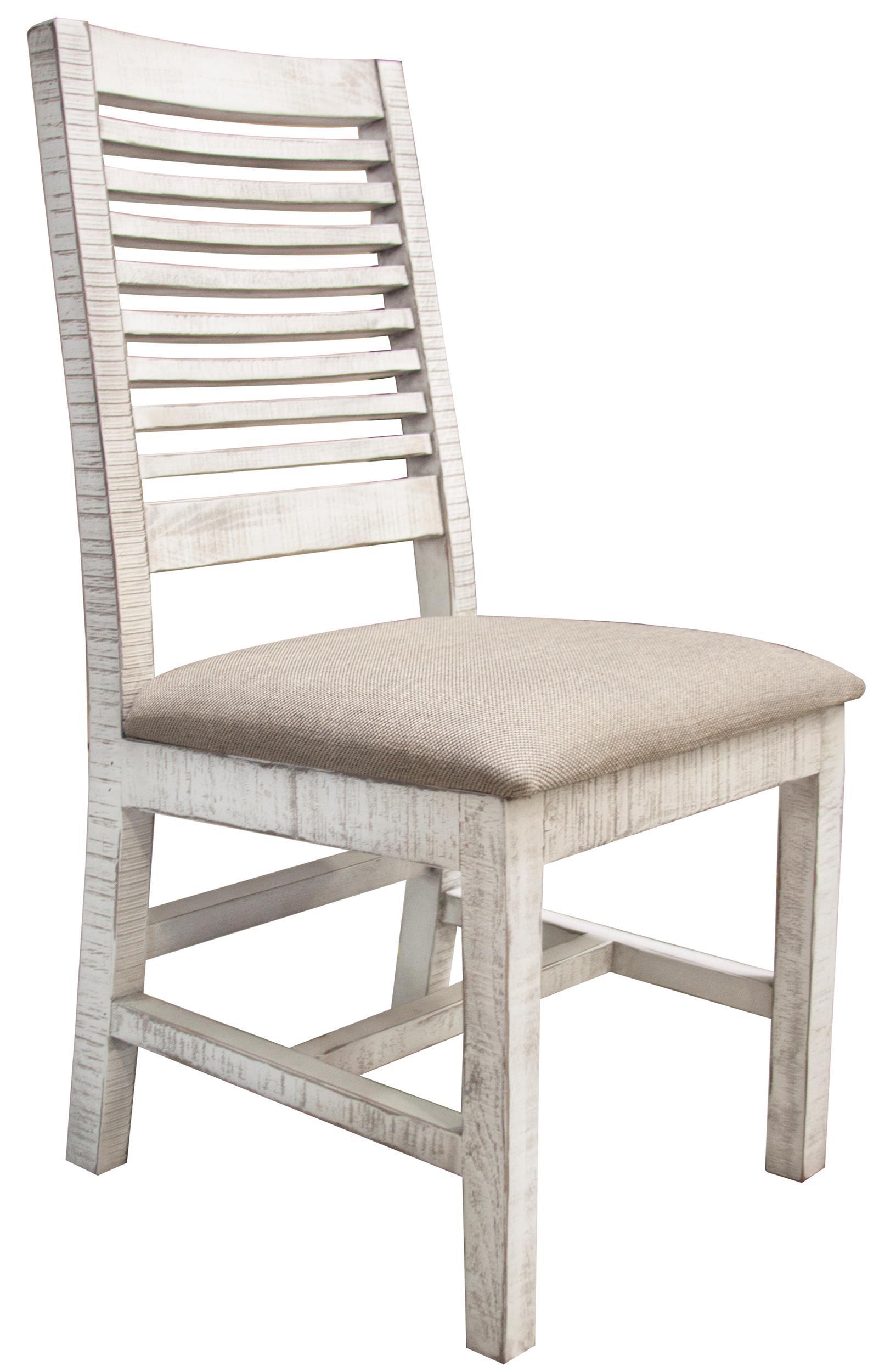 International Furniture Direct Stone - Chair (Set of 2) - Antiqued Ivory