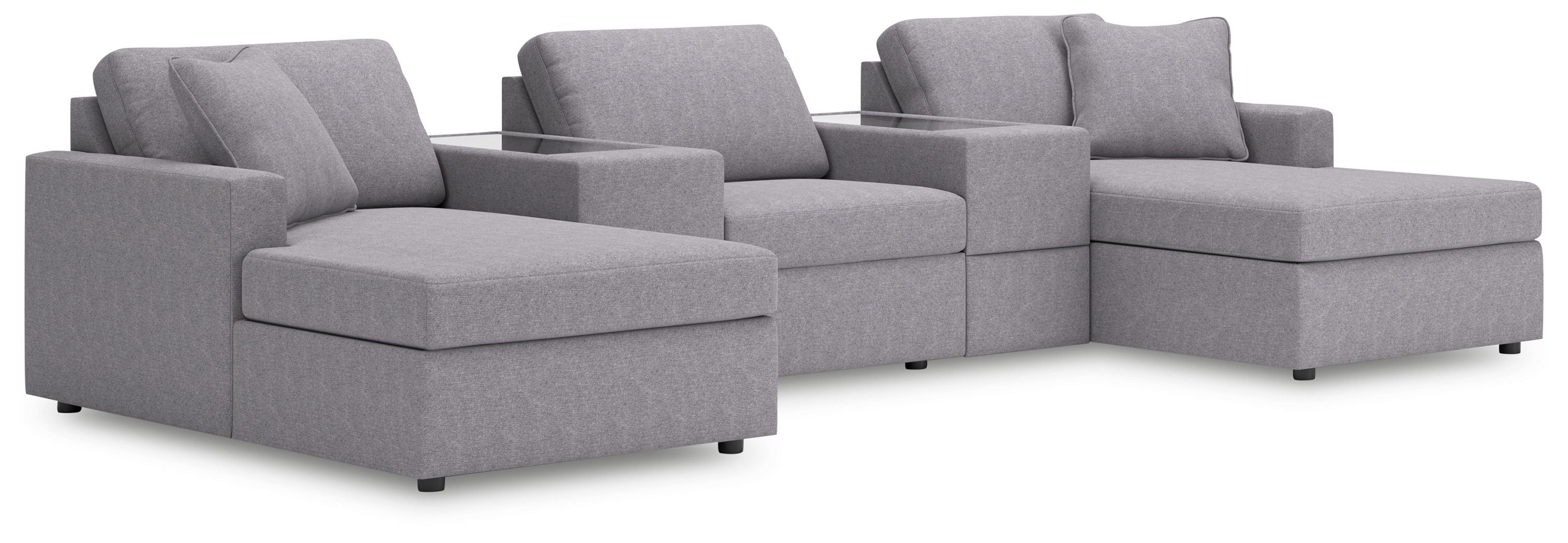 5 Pc · Pit Sectional With Storage Consoles