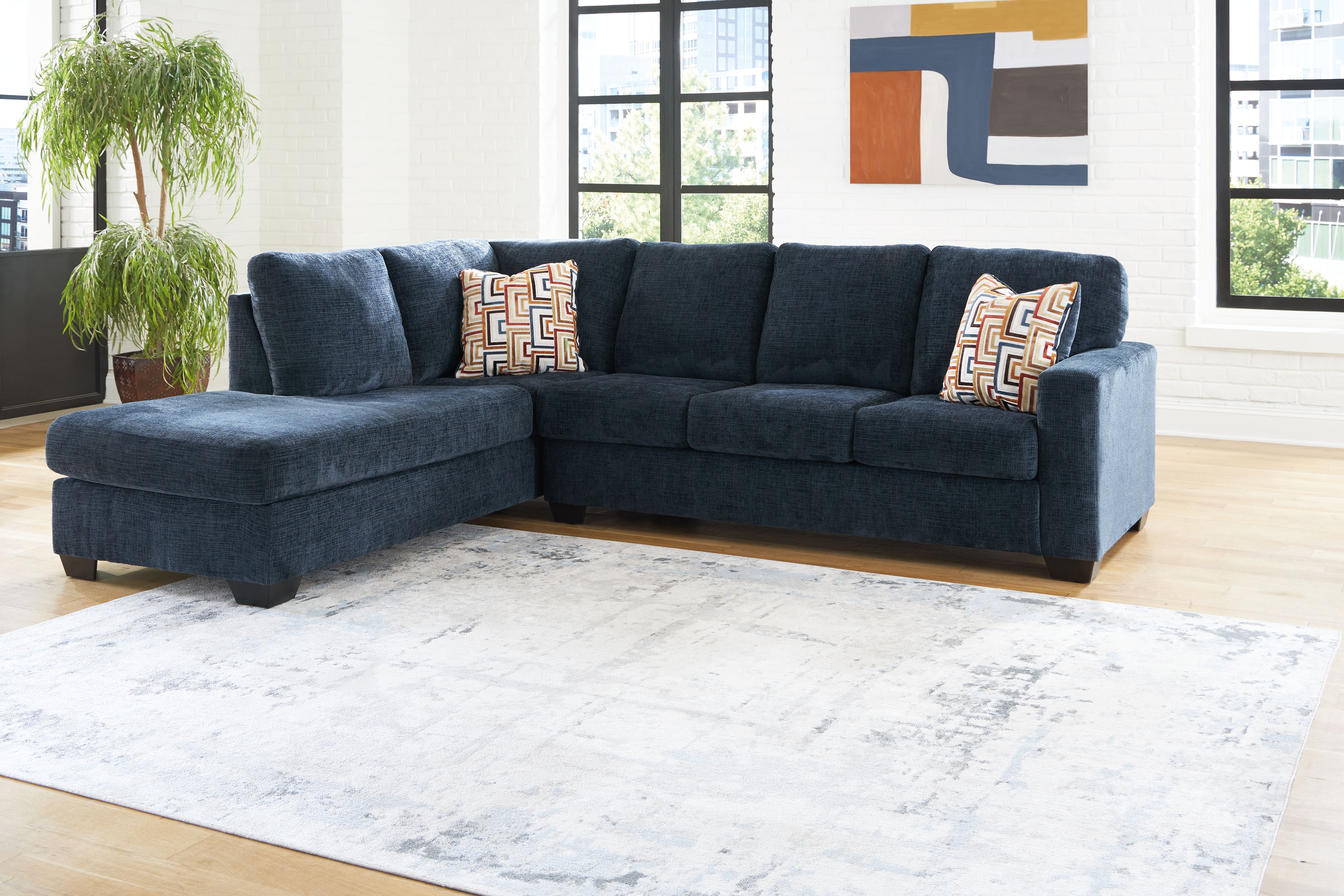Ashley Furniture Aviemore - 2-Piece Sectional With Laf Corner Chaise - Ink - Image 2