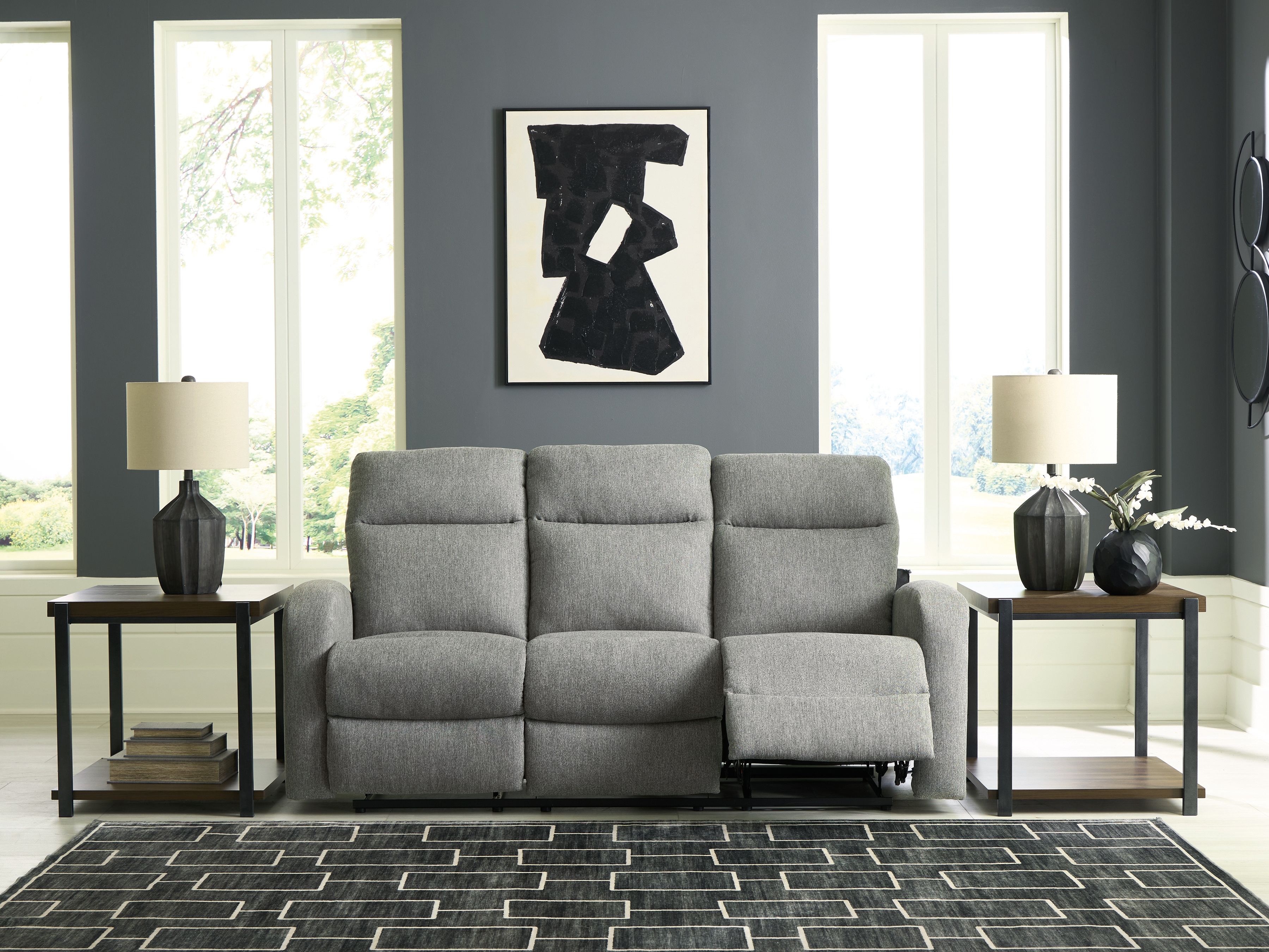 Ashley Furniture Gauntlet - Reclining Sofa - Sterling - Image 7
