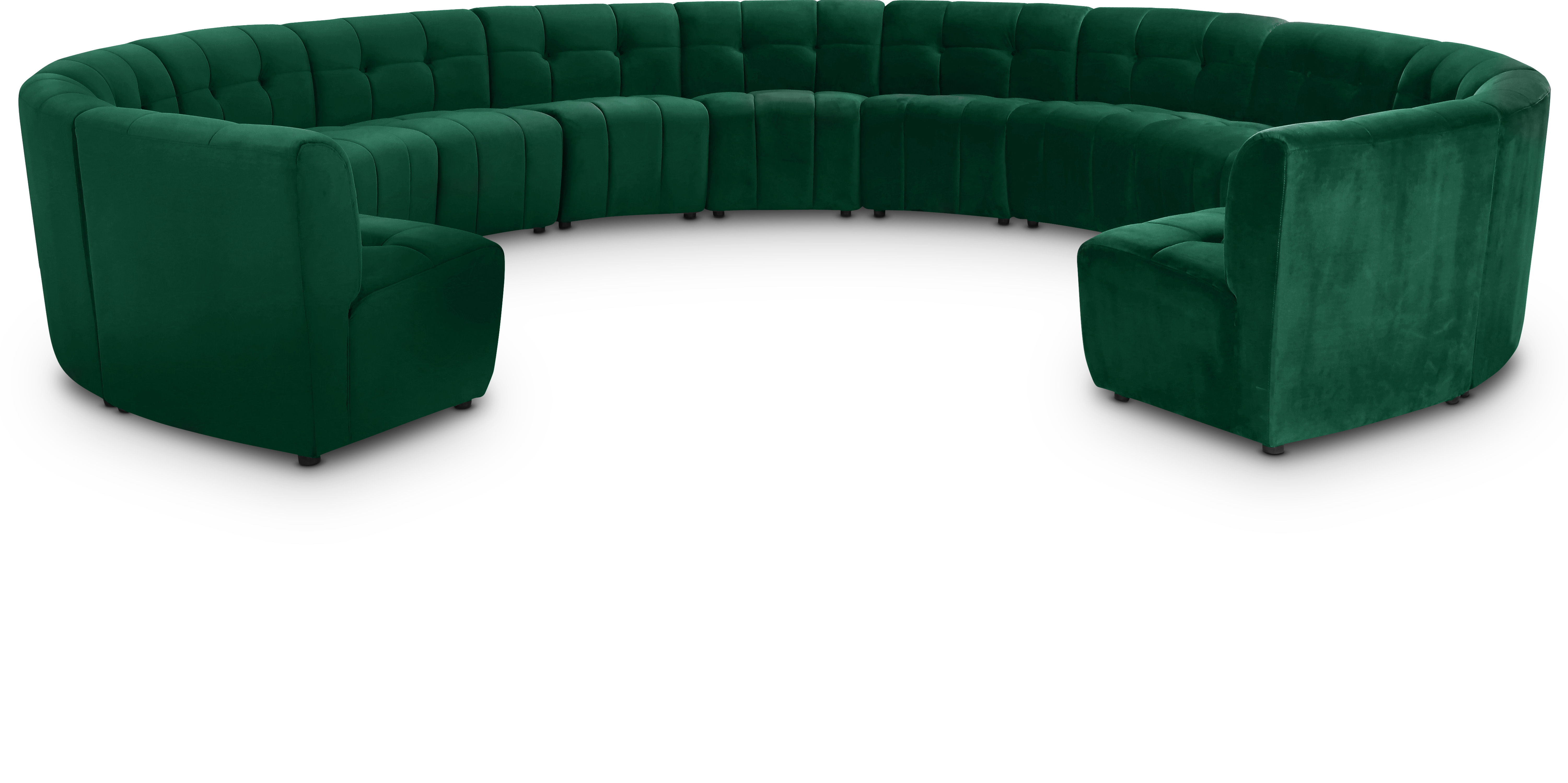 Limitless - 13 Piece Modular Sectional - Green