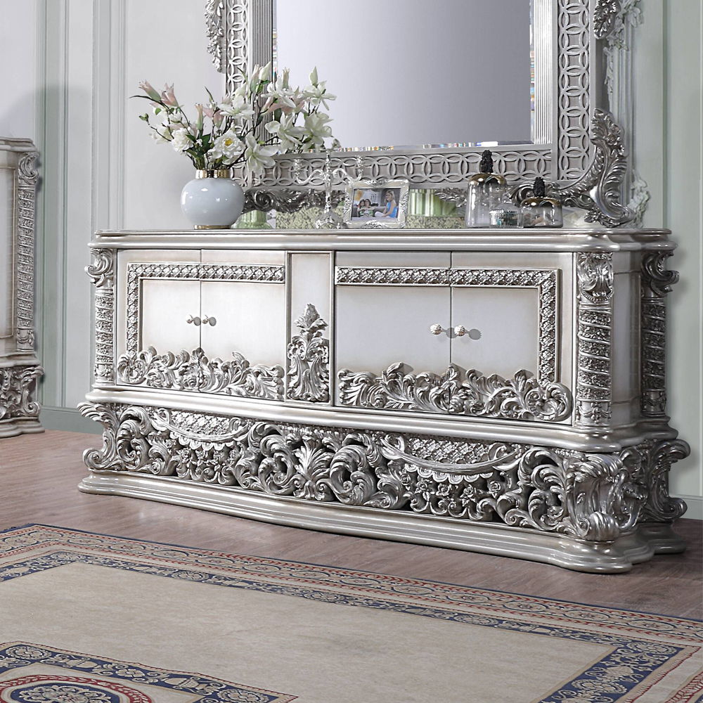 Valkyrie - Dresser - Antique Platinum, silver