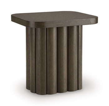 Darimore – Rectangular End Table – Burnished Brown