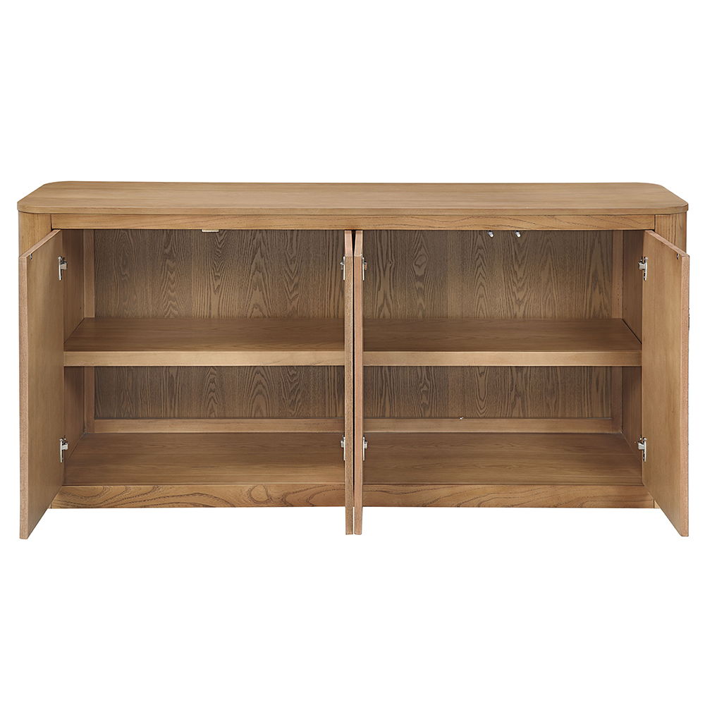 Zoey - Server - Oak, light brown, view 3