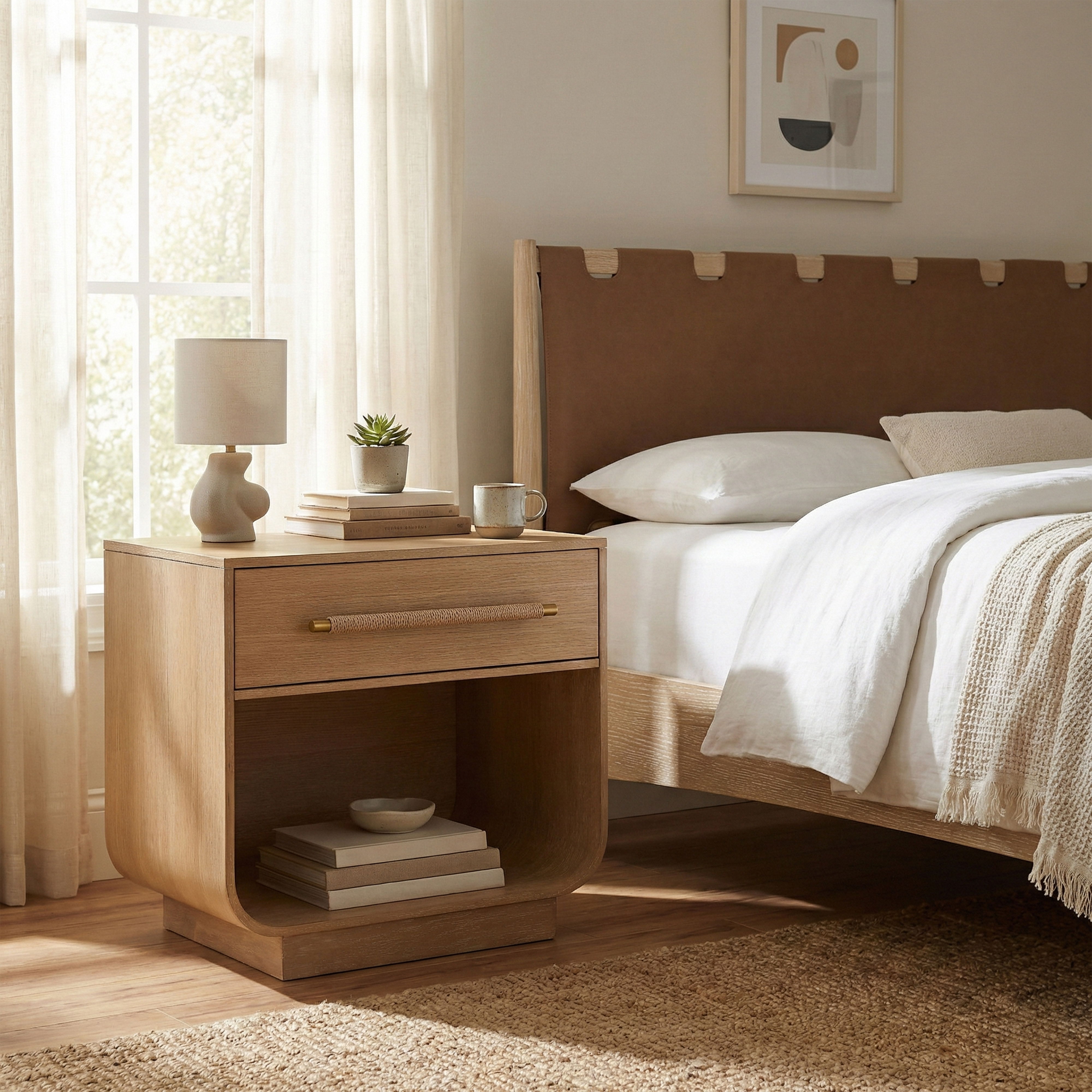 Sorell - Solid Wood Night Stand - Natural
