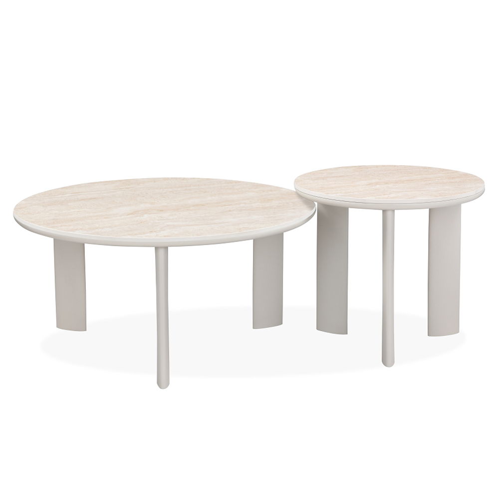 Ingram - Coffee Table - Sintered Stone & Light Gray, light gray, view 4