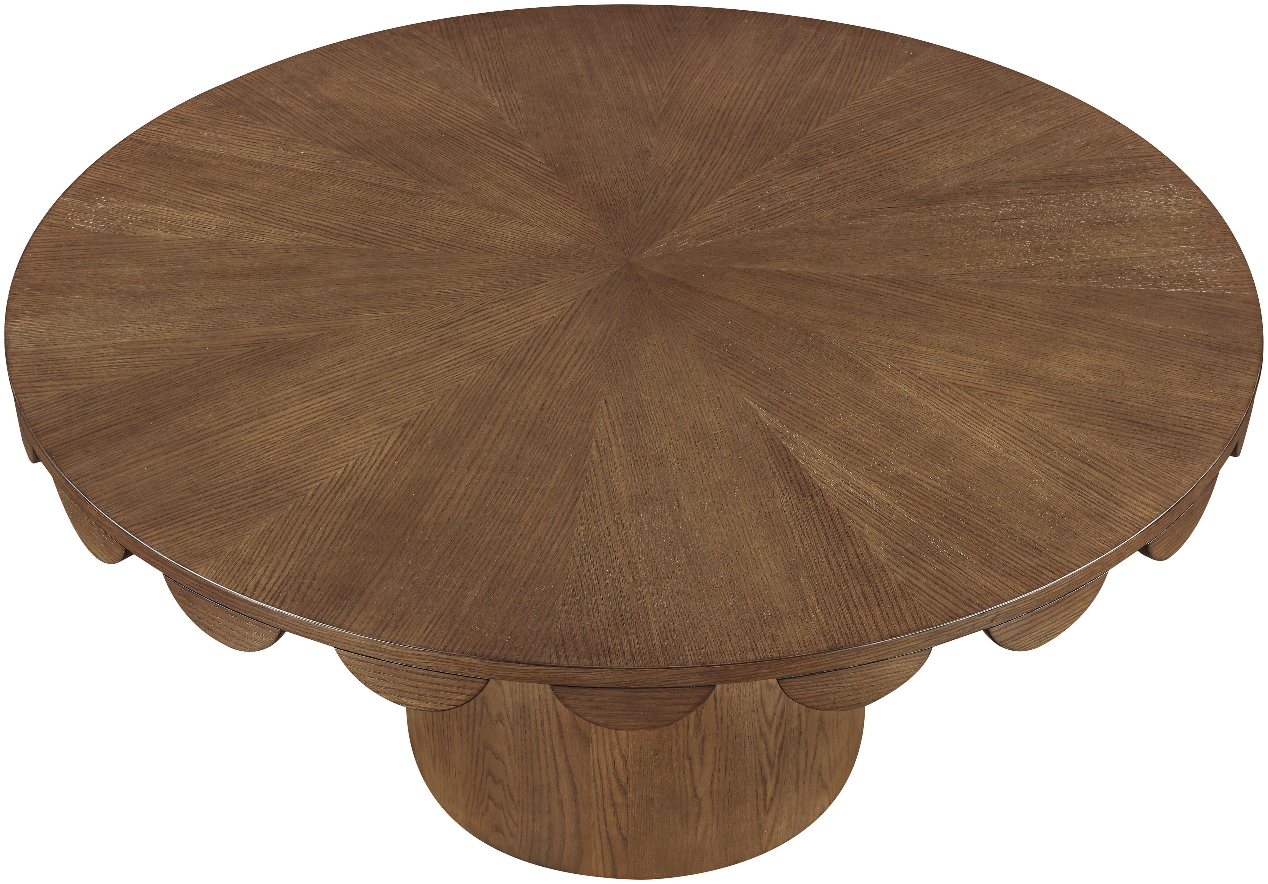 Dahlia - Oak Veneer 60" Dining Table - Brown