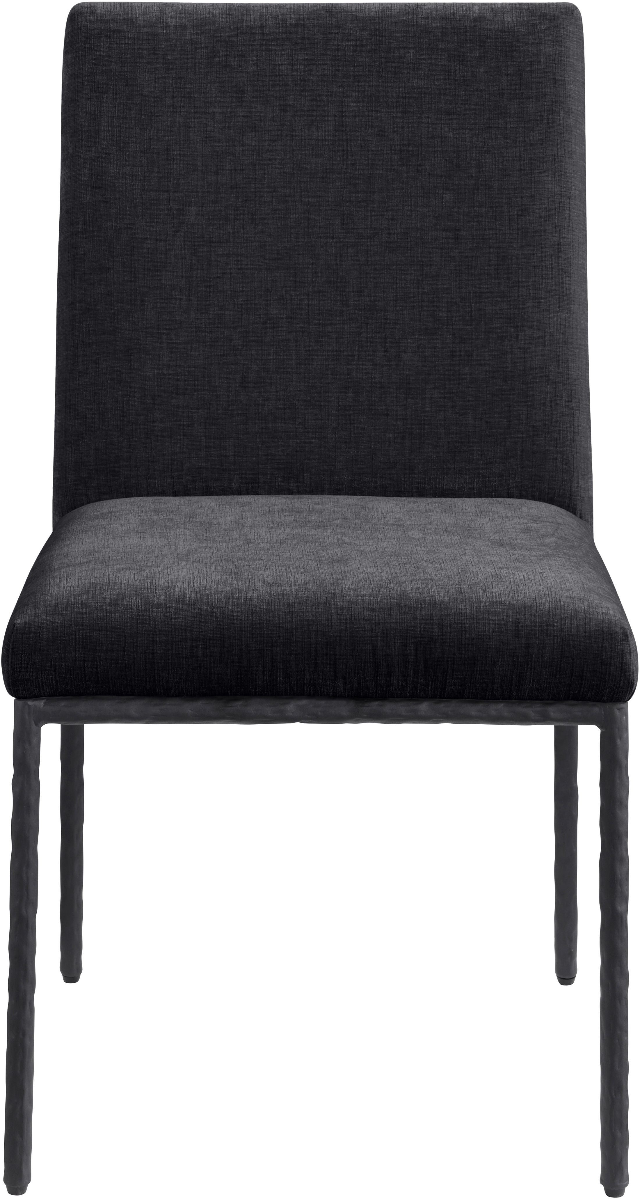 Reeves - Chenille Fabric Dining Side Chair (Set of 2) - Black