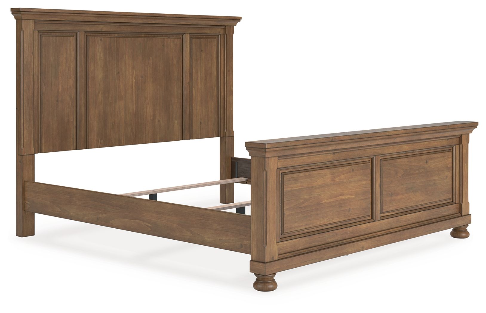 Feddinger - King Panel Bed - Medium Brown