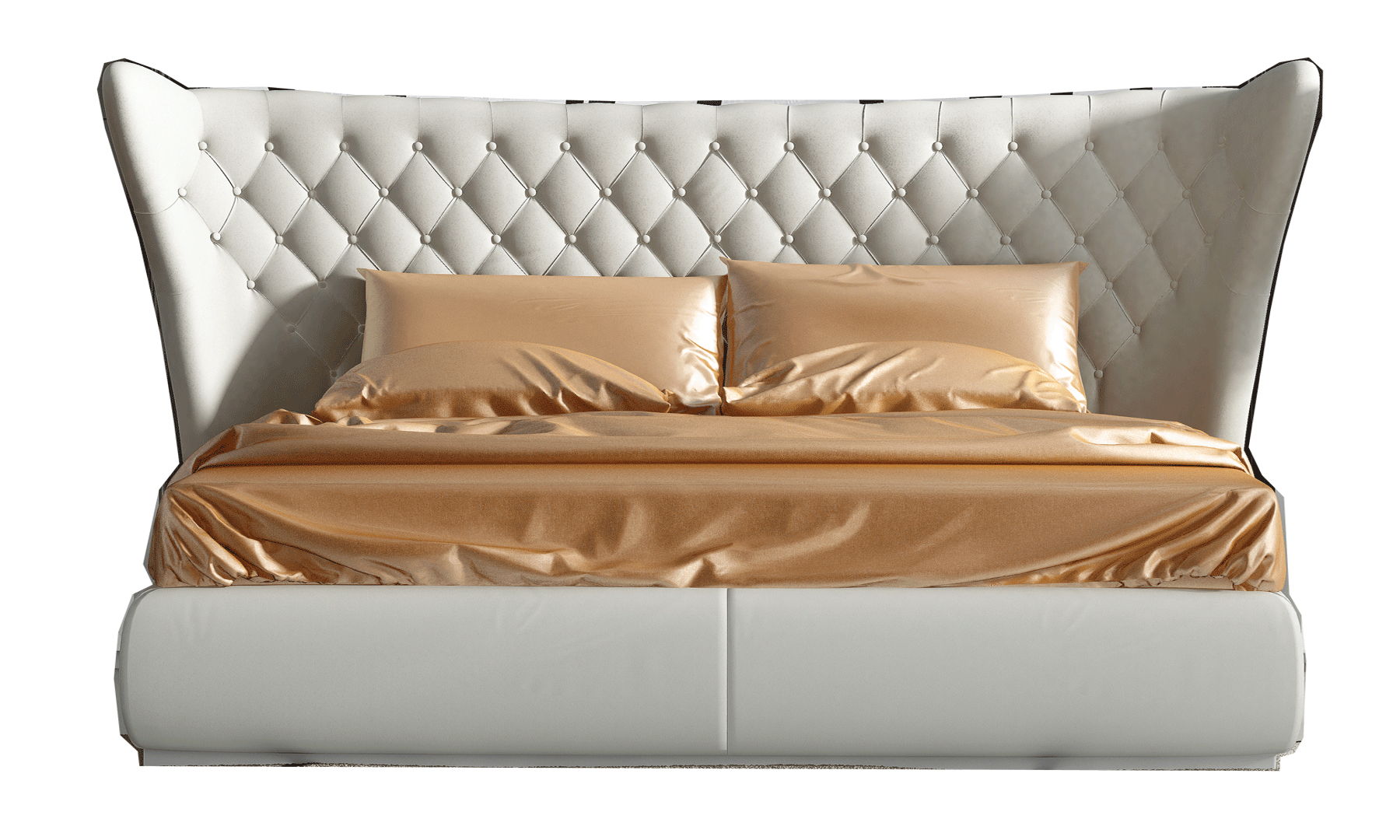 Miami - King Size Bed - White