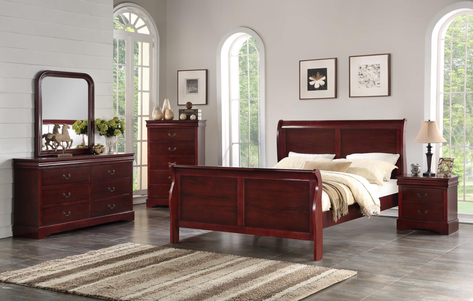 B416 - King Sleight Bed - Cherry
