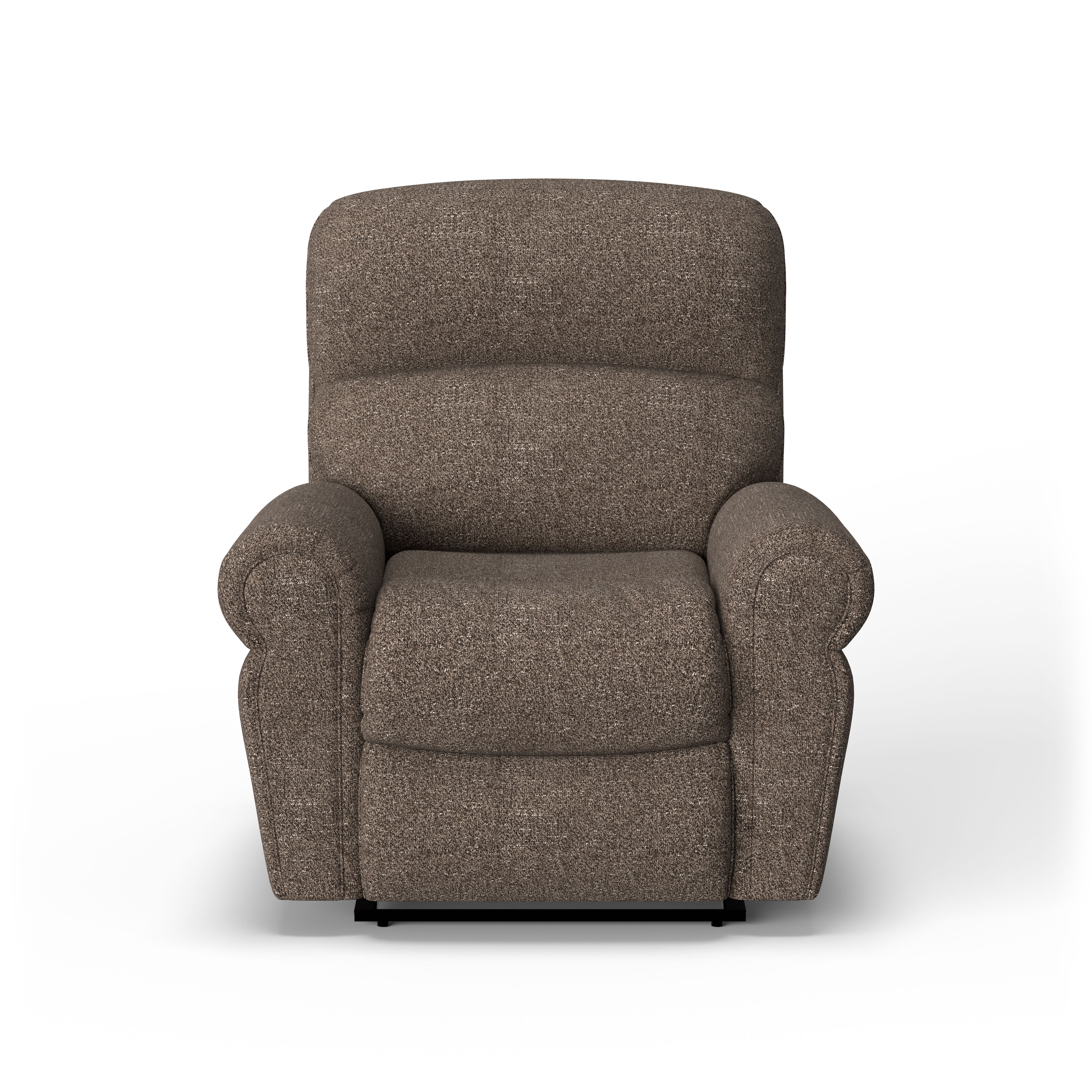 Langston - Traditional Fabric Recliner, dark gray, view 3