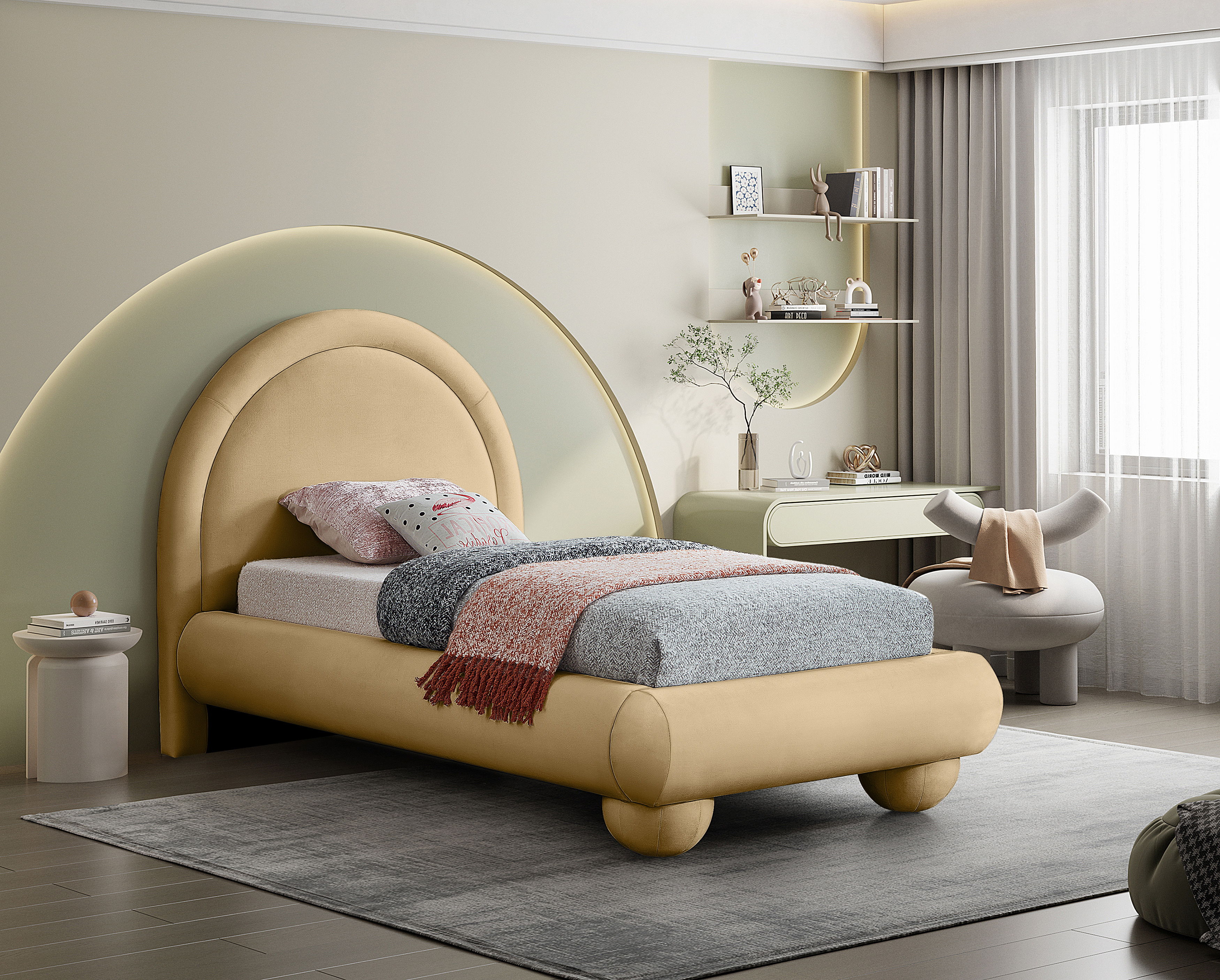 Madrid - Twin Bed - Camel