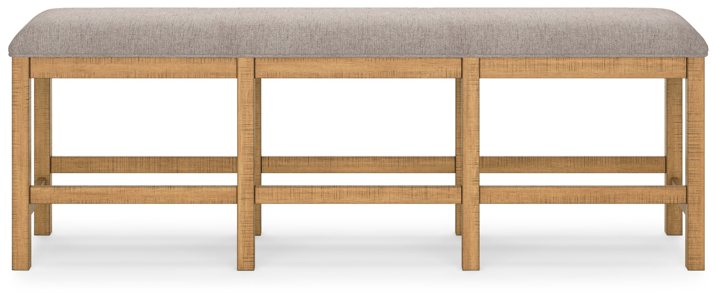 Ashley Furniture Havonplane - 9 Pc. - Counter Extension Table, 6 Upholstered Barstools, Bench, Server - Brown - Image 12