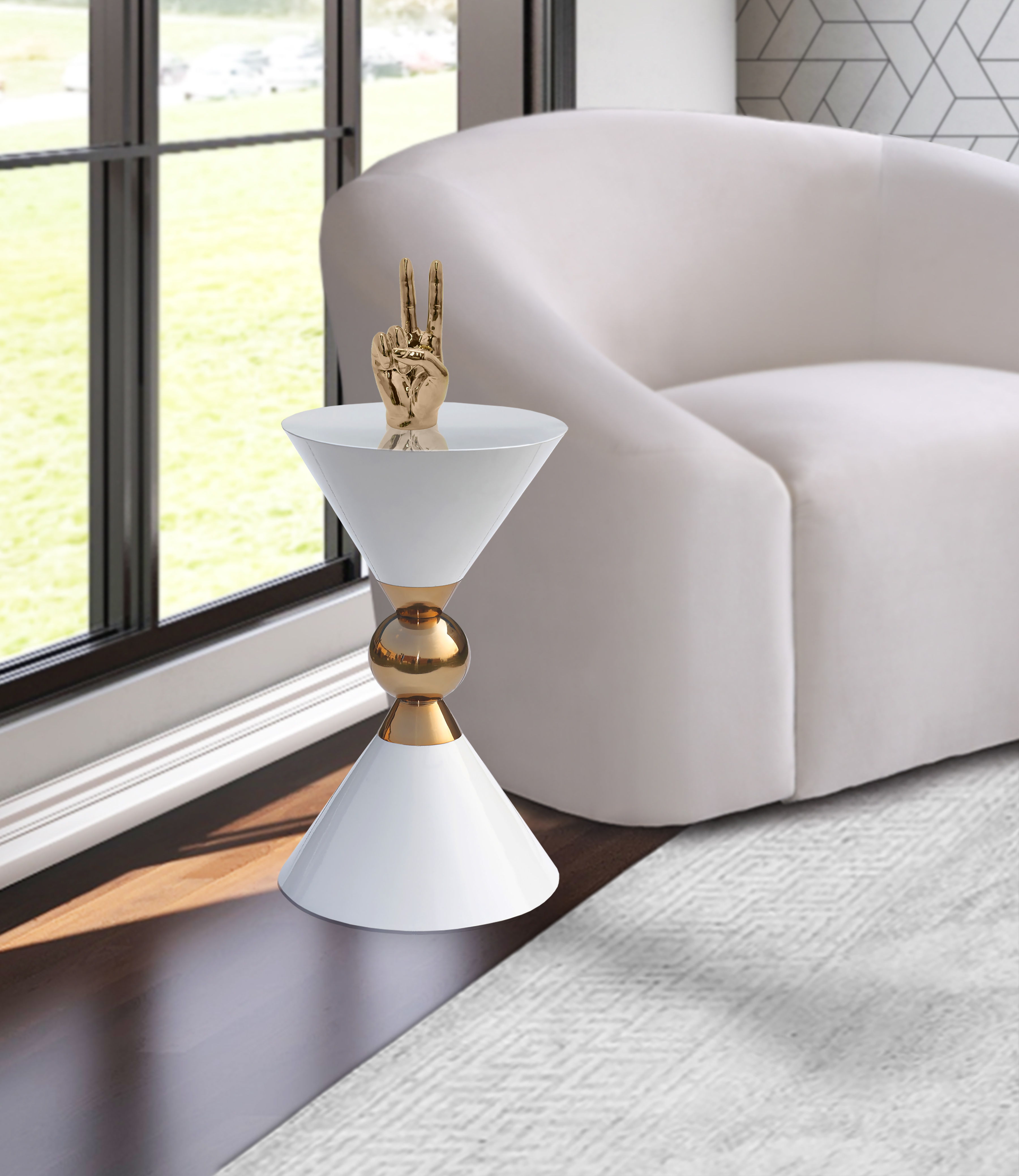 Malia - End Table - White