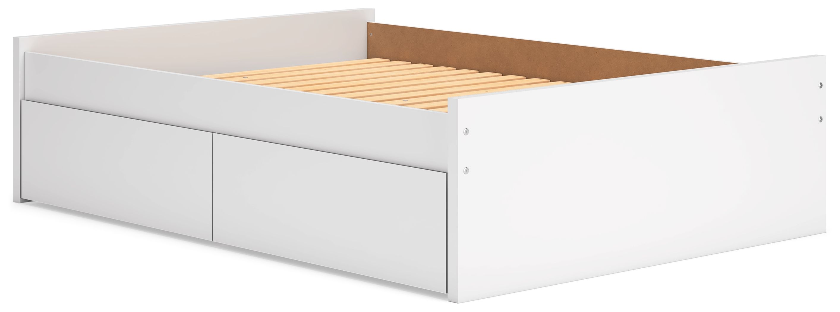 Onita - Full Platform Bed With 1 Side Storage - White