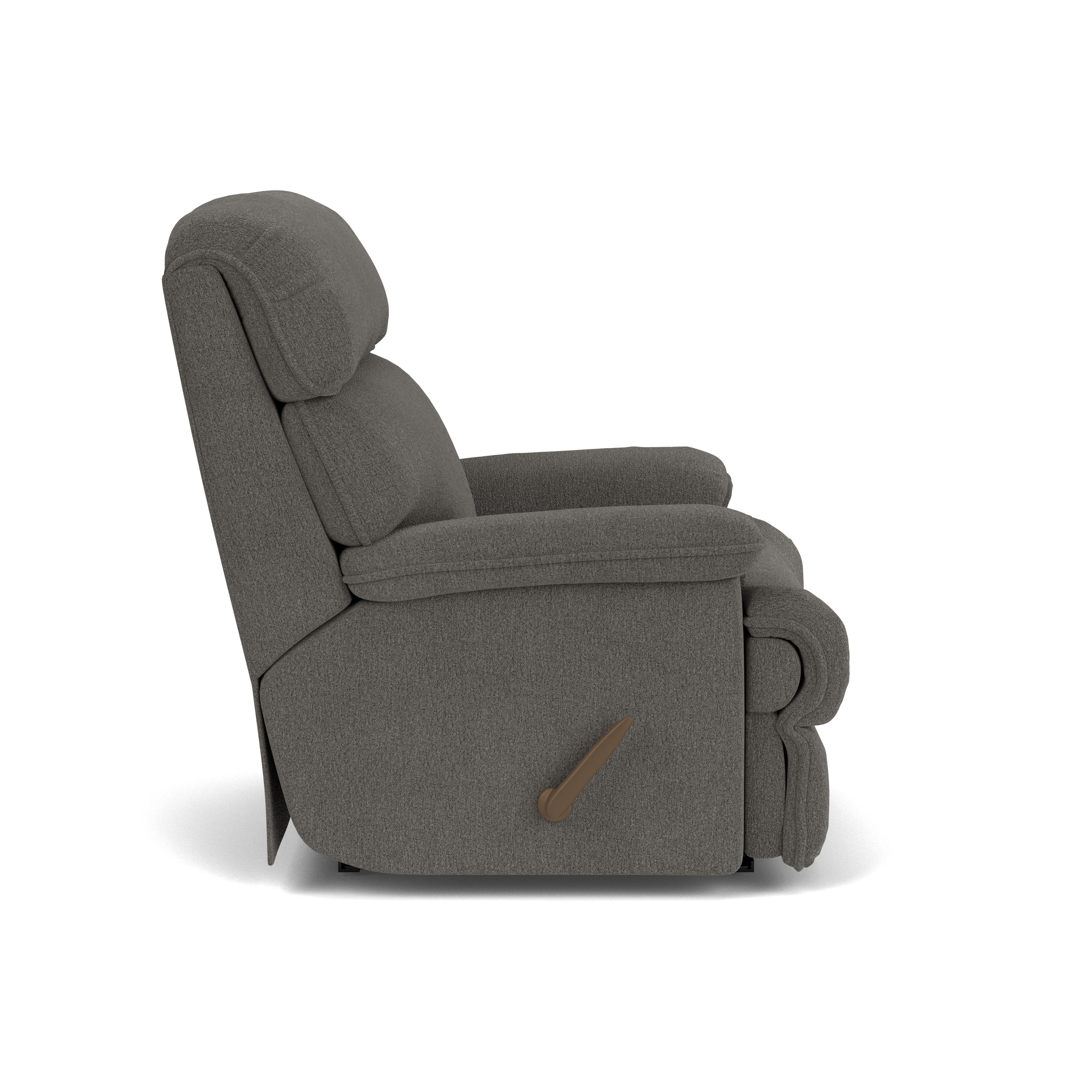 Geneva - Transitional Fabric Recliner, dark gray, view 5
