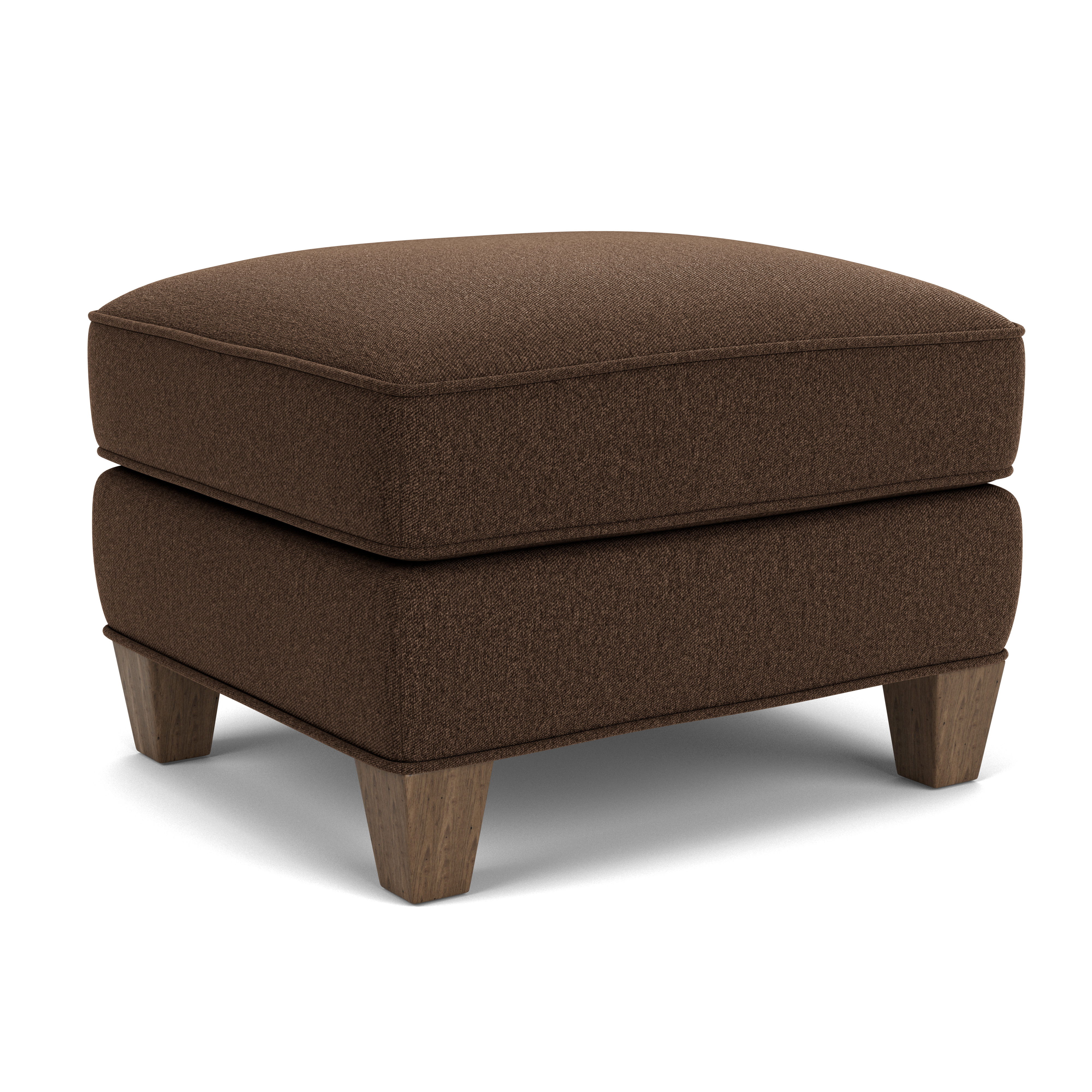 Allison - Fabric Ottoman, red, view 2