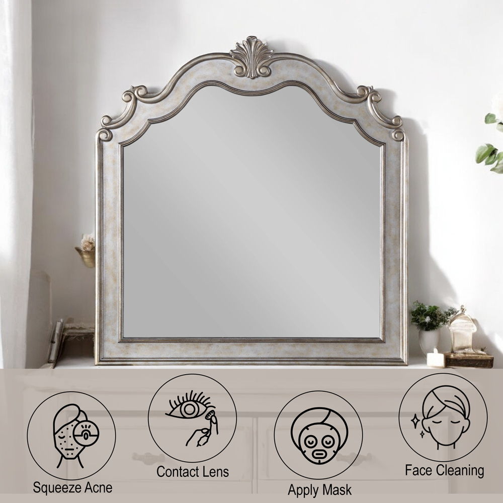 Esteban - Mirror - Antique Champagne, beige, view 4