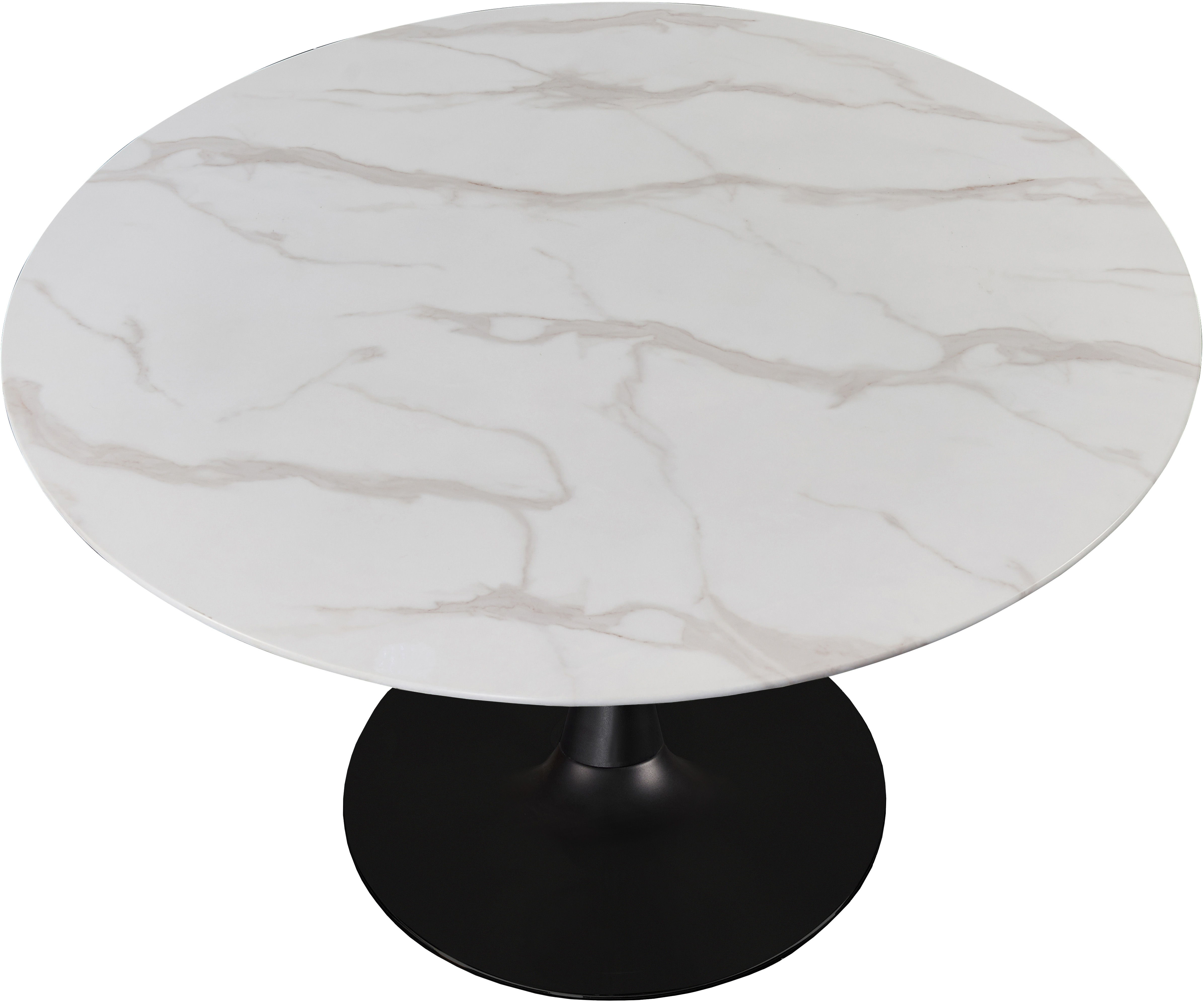 Holly - 48" Dining Table - Black / White