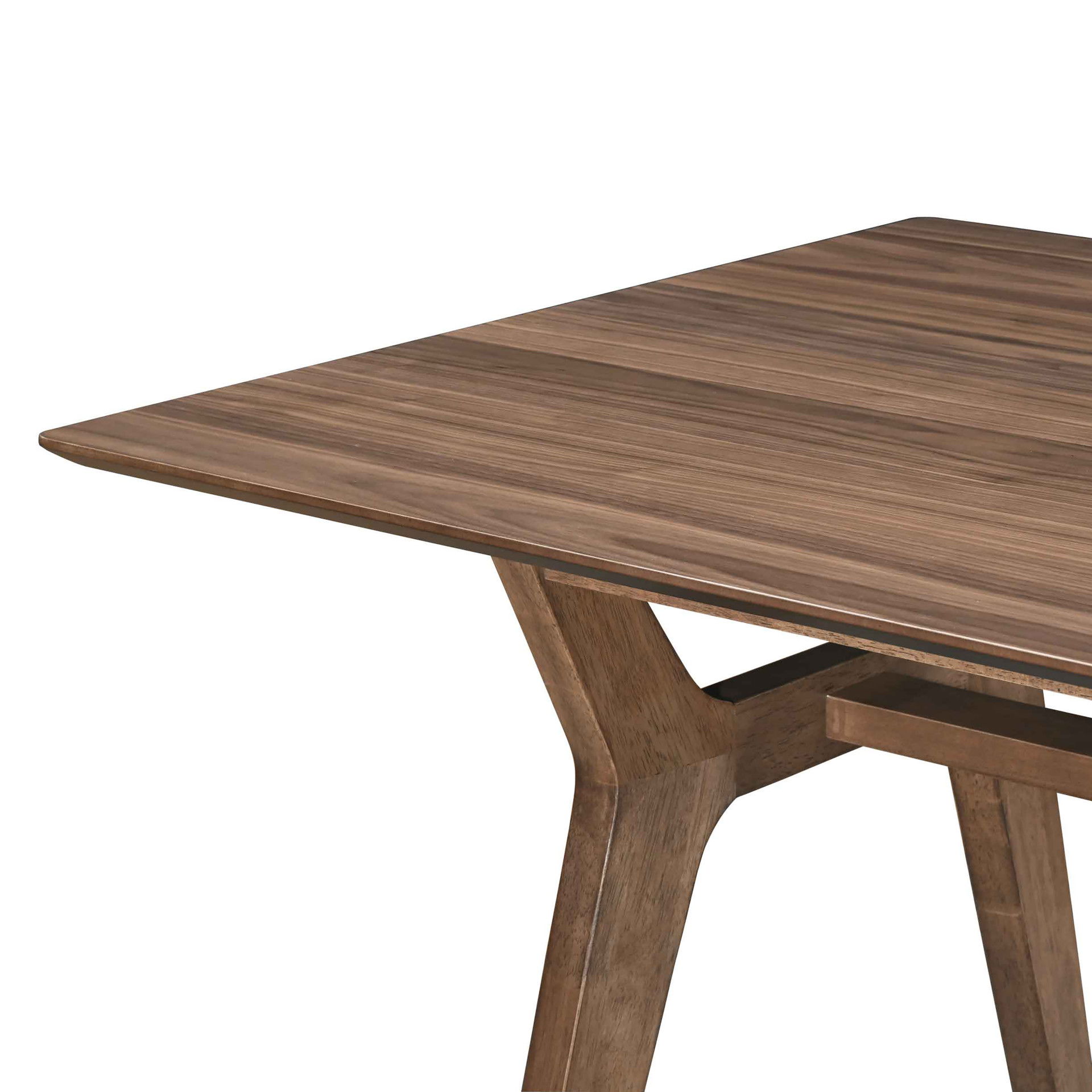 Thea - 70" Rectangular Dining Table - Walnut, dark brown, view 5