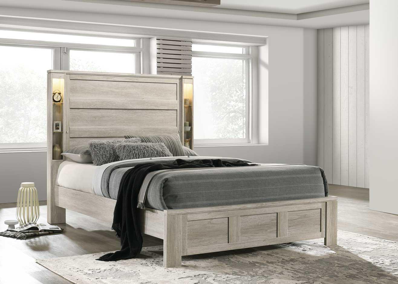 B318 - Queen Bed - Antique White