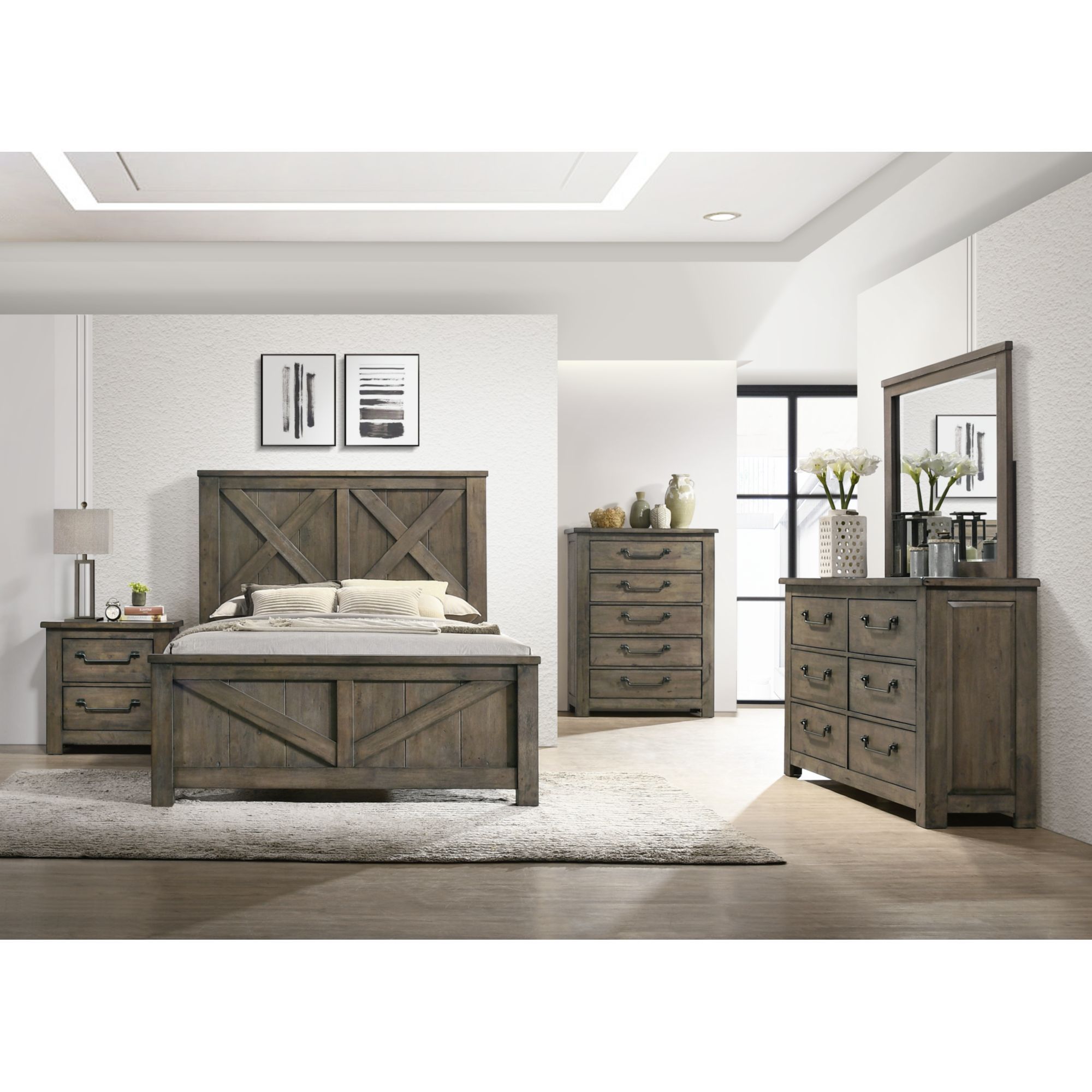 Maverick - Dresser & Mirror - Gray