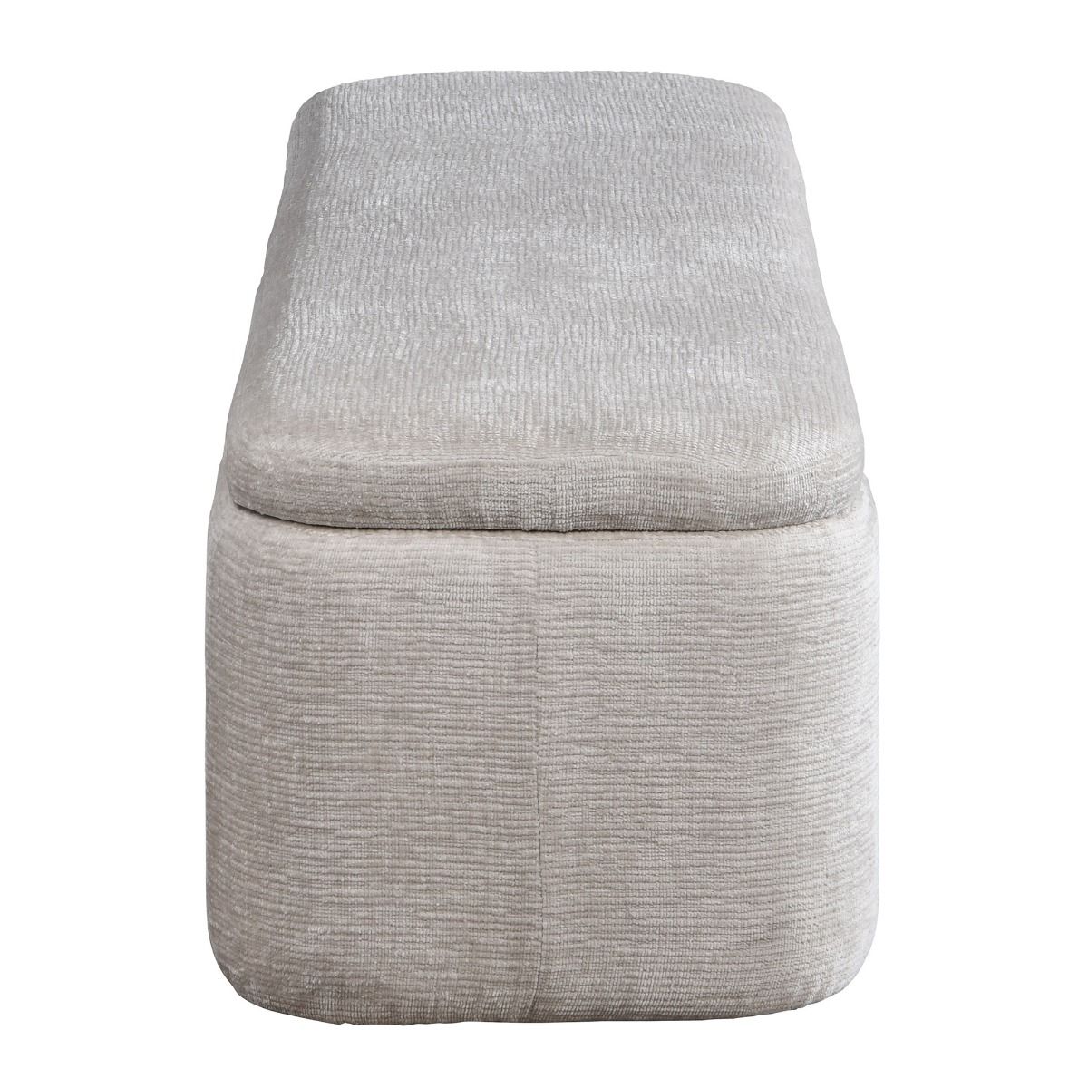Orane - Bench With Storage - Gray, light gray, view 3