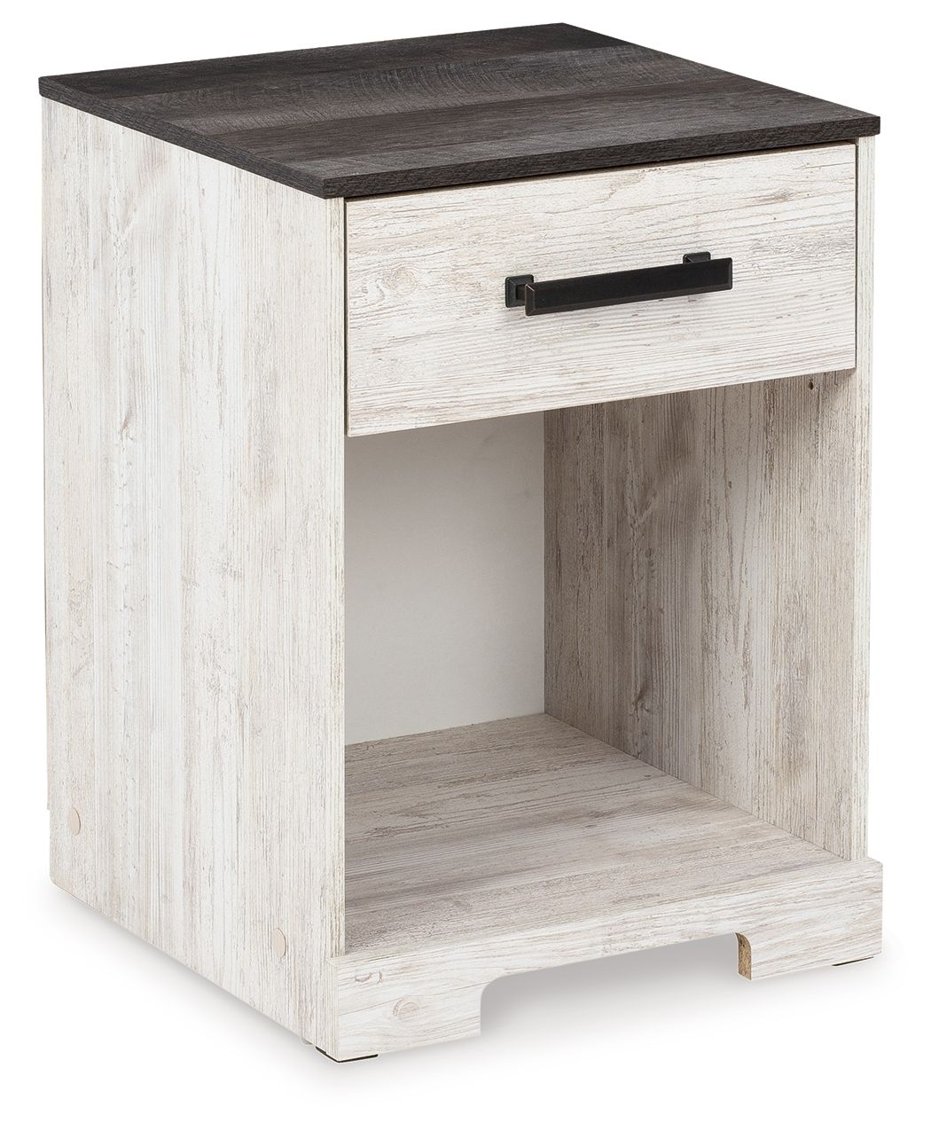 One Drawer Night Stand - Open Cubby