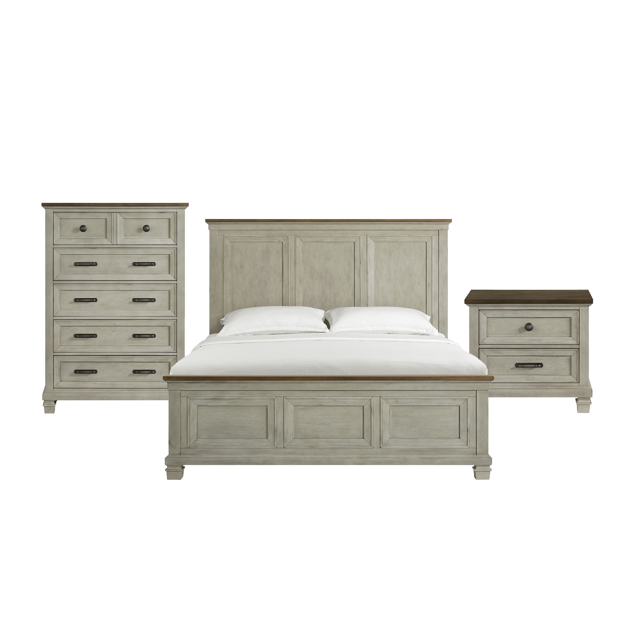 King · 3 Pc · Bedroom Set