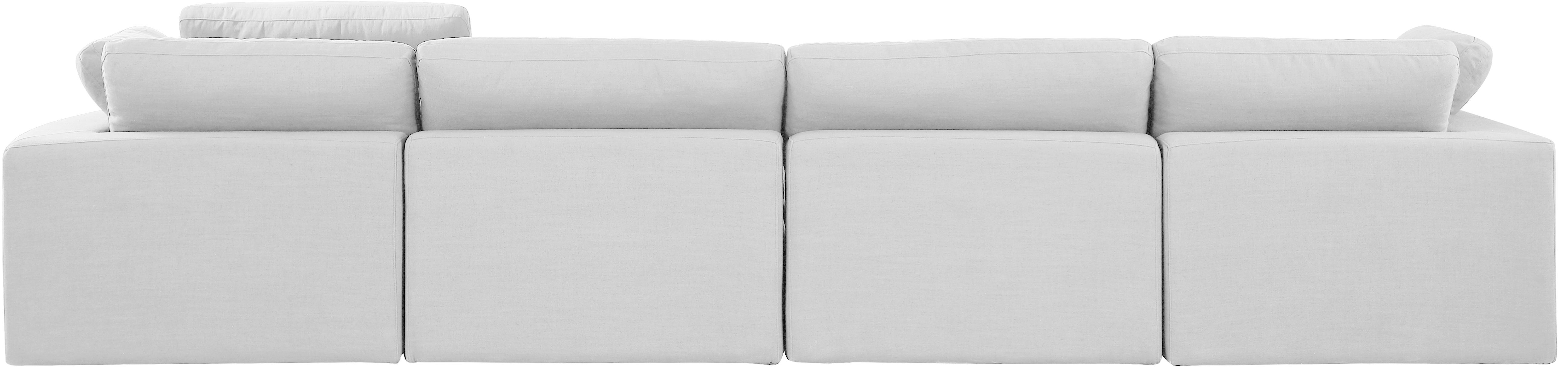Comfy - Linen Modular Sofa 4 Pieces - Off White
