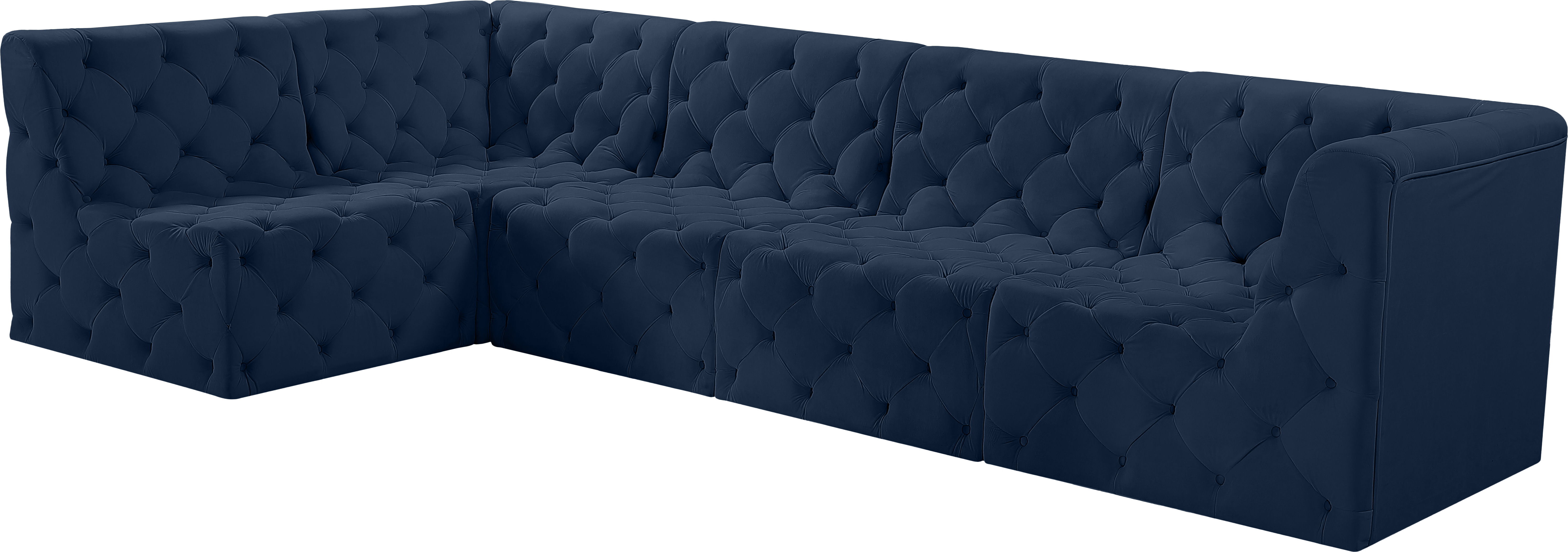 Tuft - 5 Piece Modular Sectional - Navy