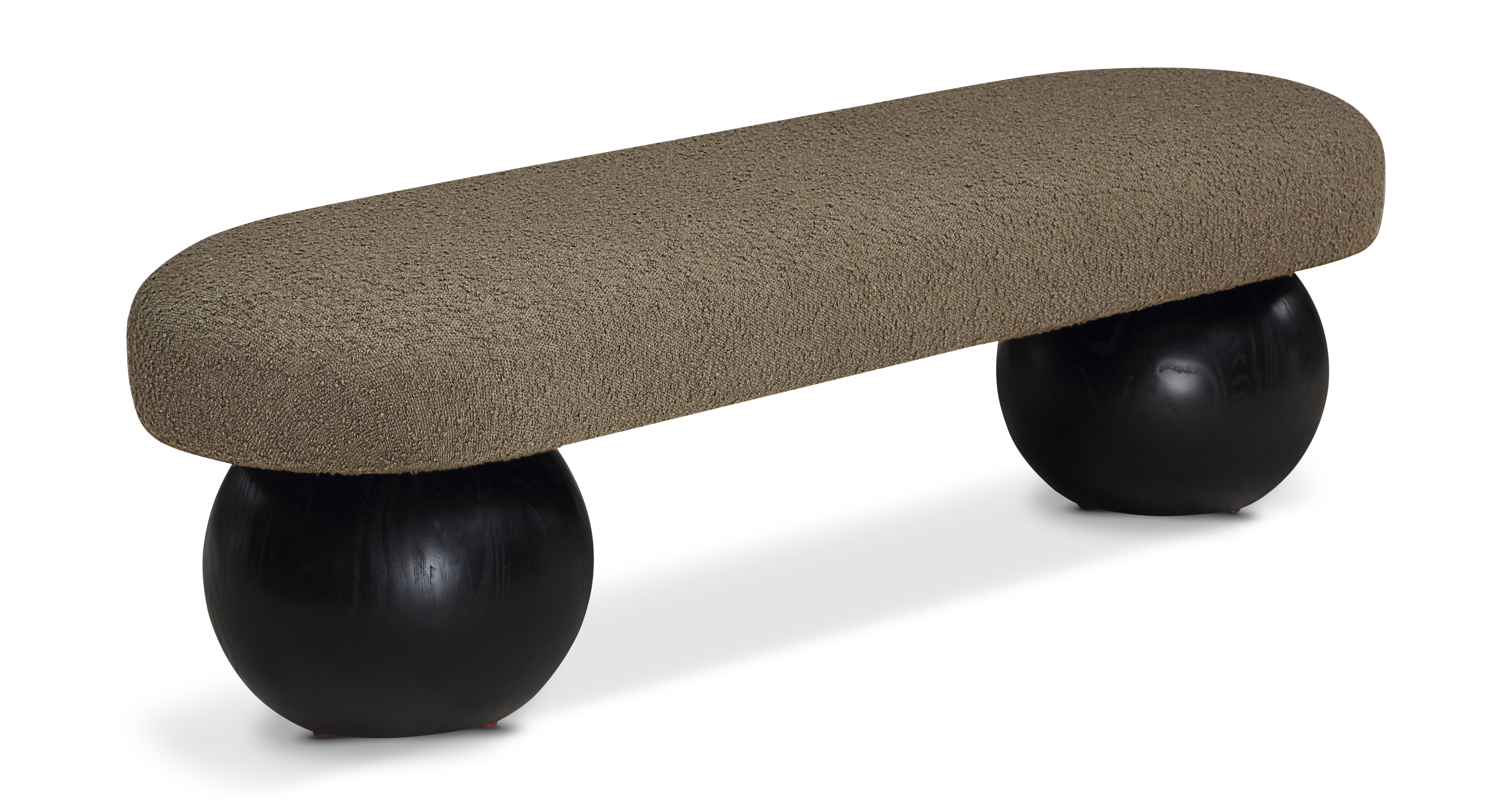 Bowie - Bench With Black Base - Olive