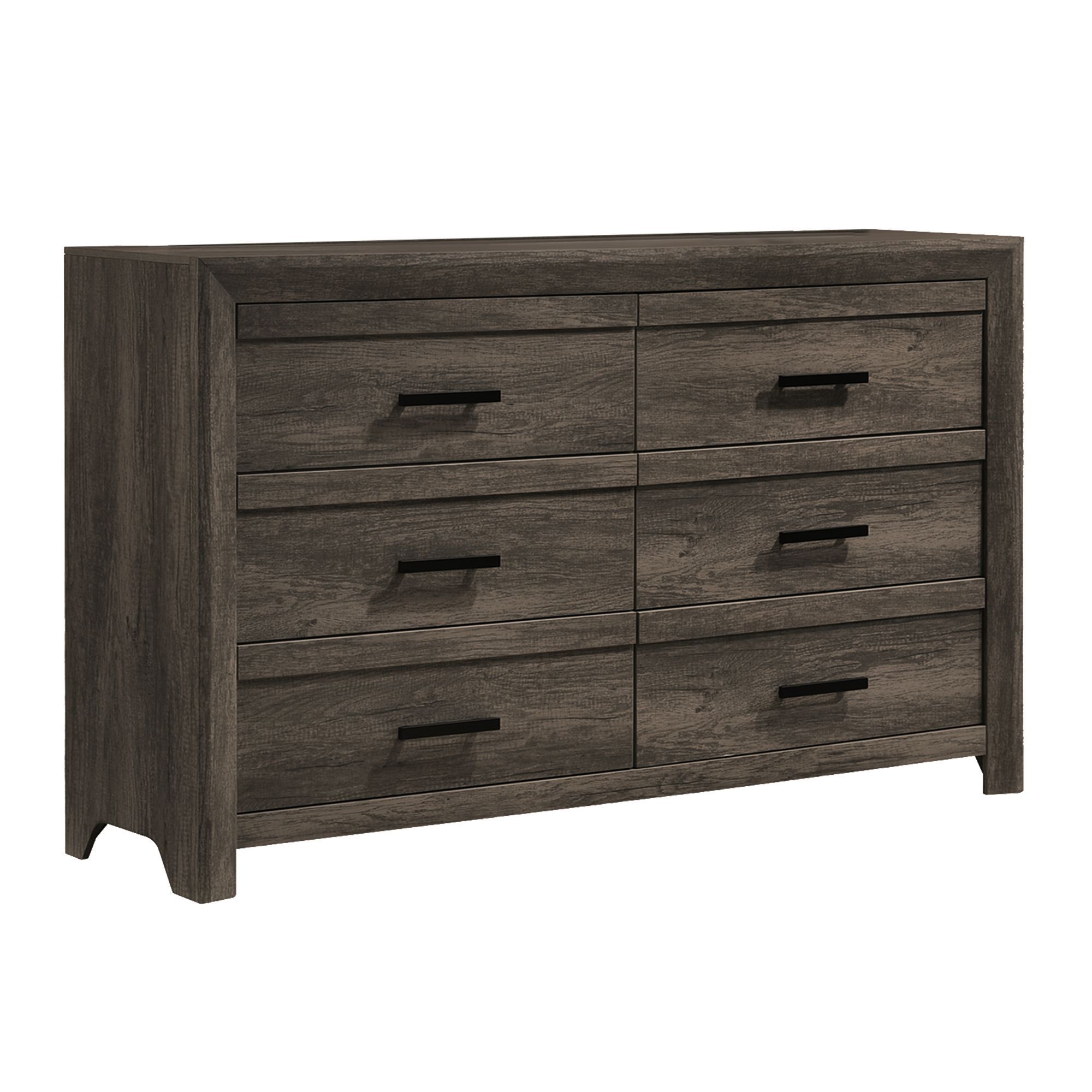 Eleanor - 6-Drawer Dresser - Mocha Gray