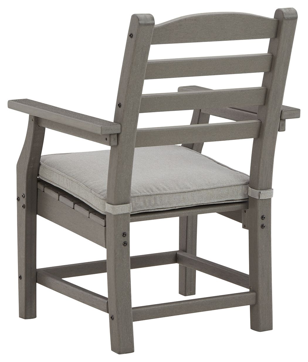 Ashley Furniture Visola - Arm Chair With Cushion (Set of 2) - Gray - Image 5