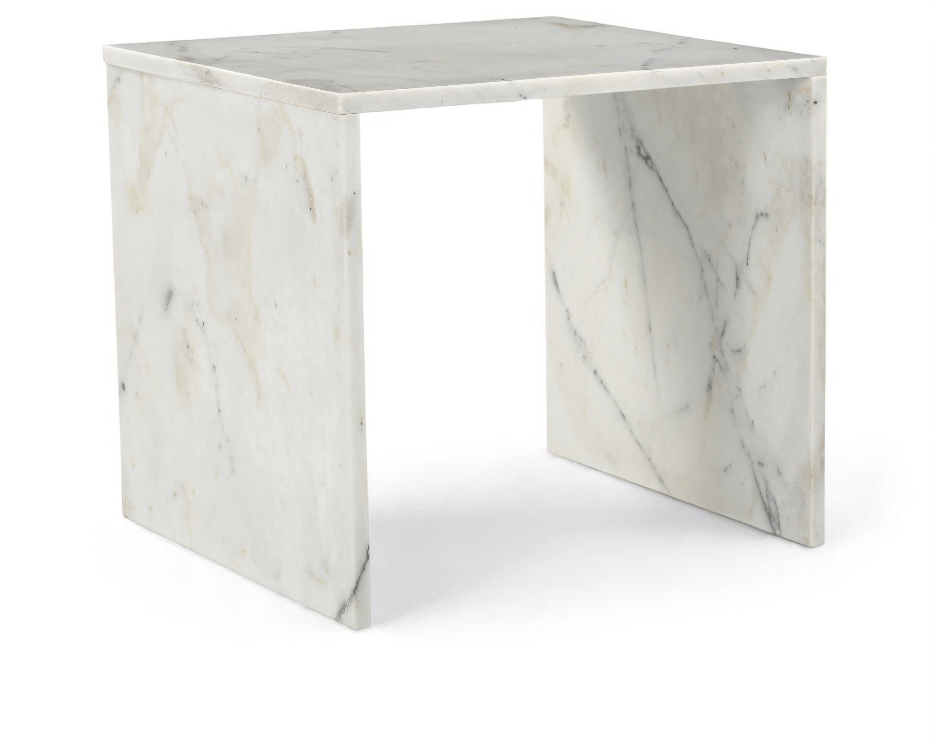 Vernazza - Marble End / Side Table - White