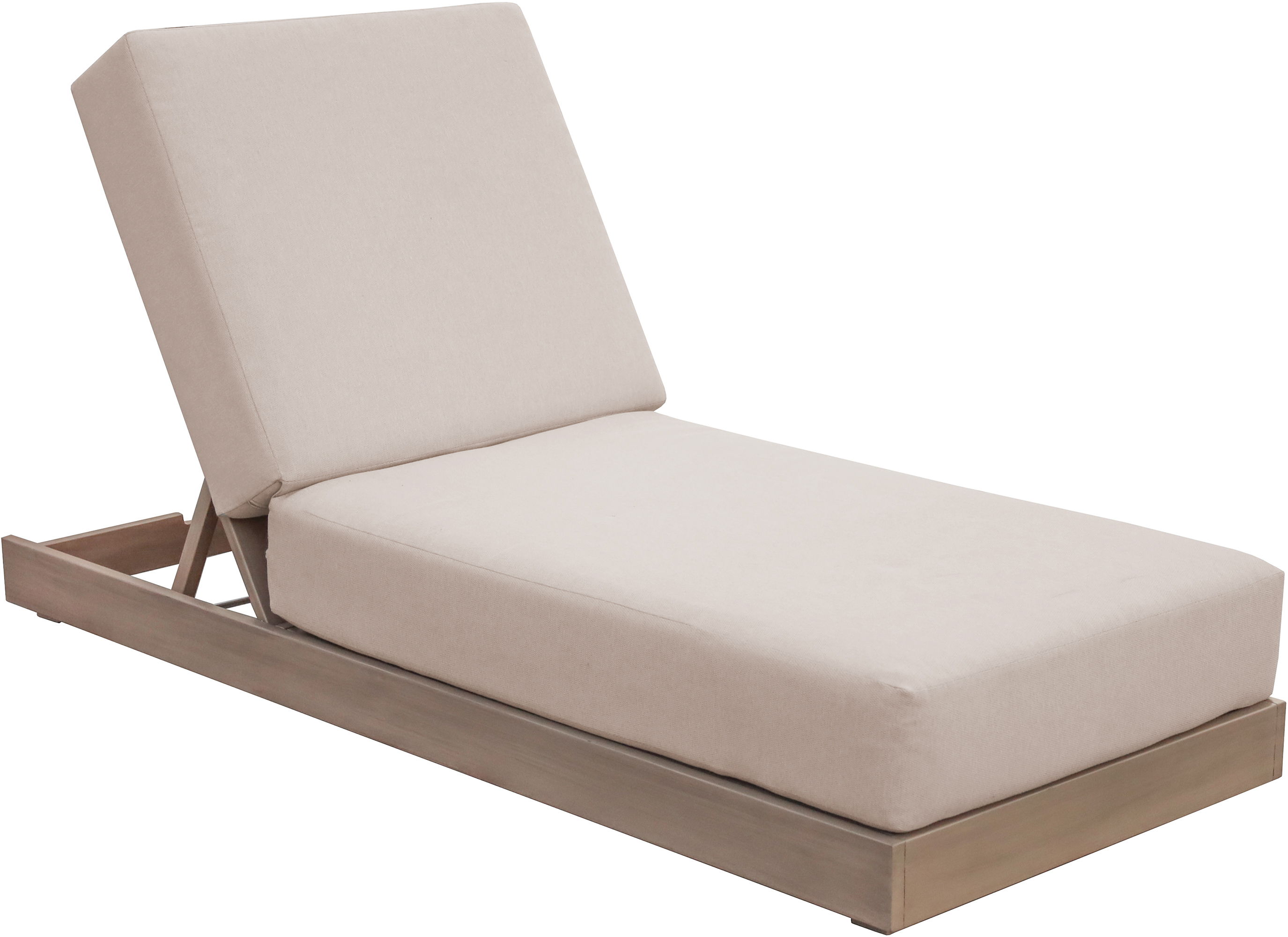 Solace - Olefin Performance Fabric Outdoor Patio Lounge Chair - Beige