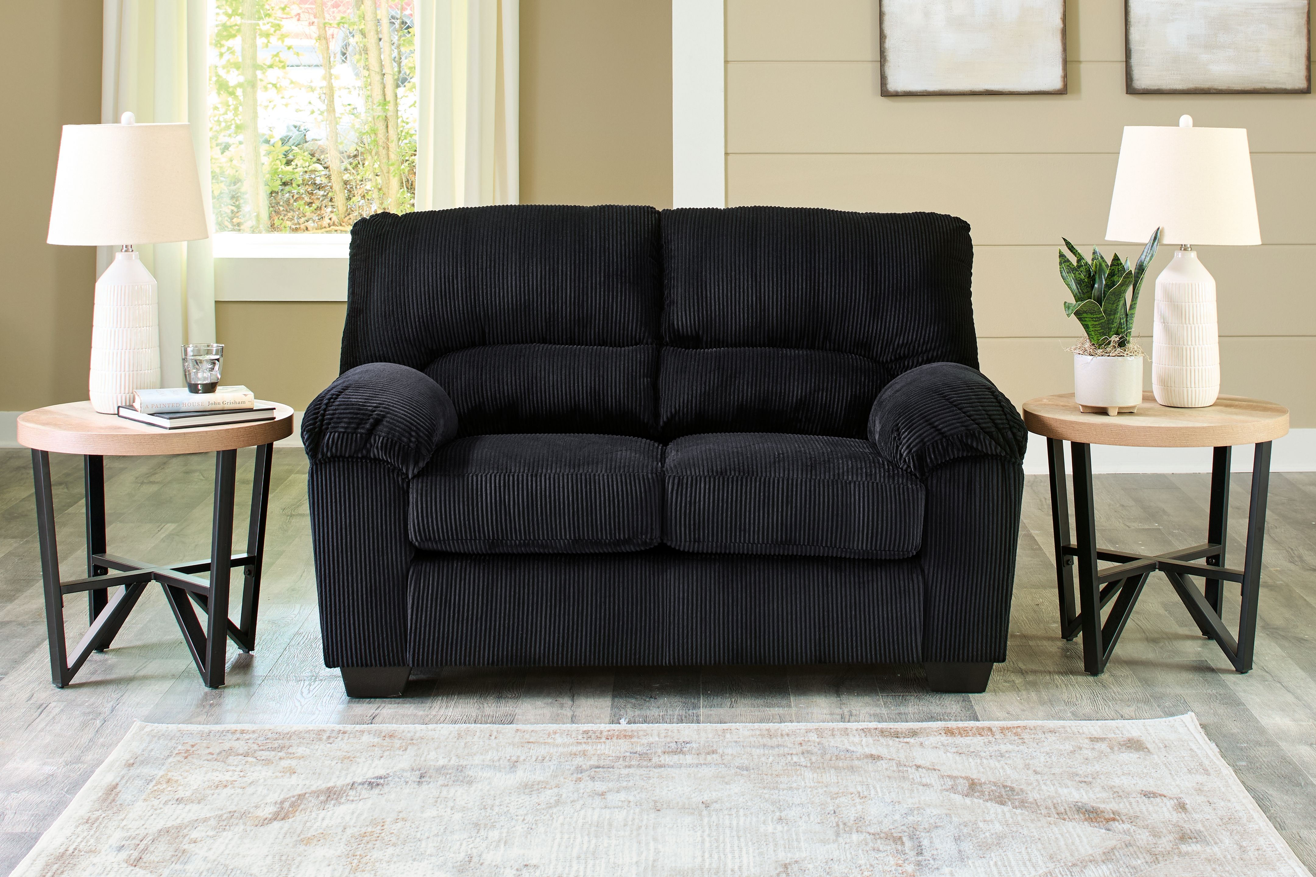 SimpleJoy - Loveseat - Onyx